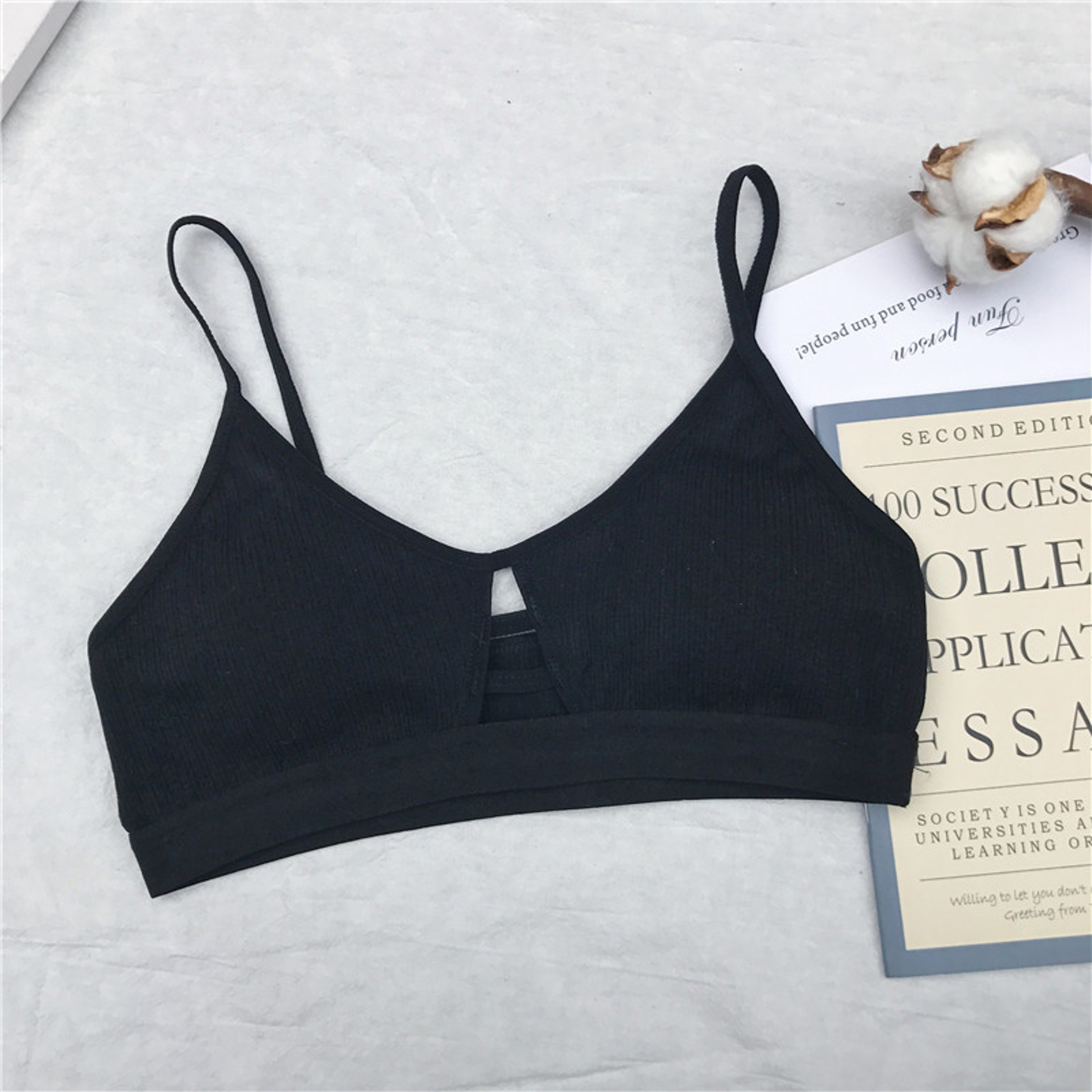 ComfortFit Cotton Sports Tube Top – Seamless Wireless Push Up Bralette – view 9