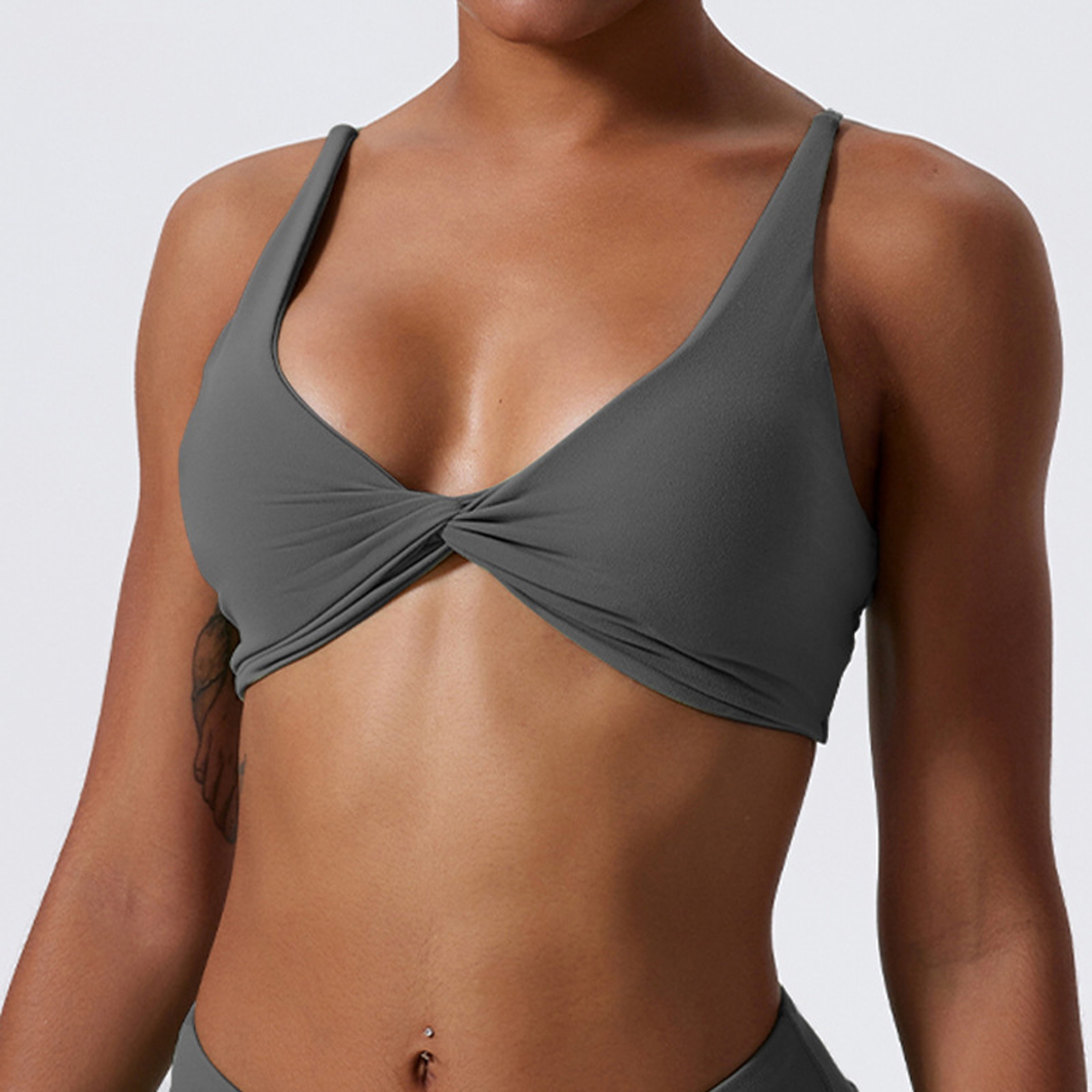 Shockproof Quick Dry Sports Bra Push Up Yoga Gym Crop Top – view 14