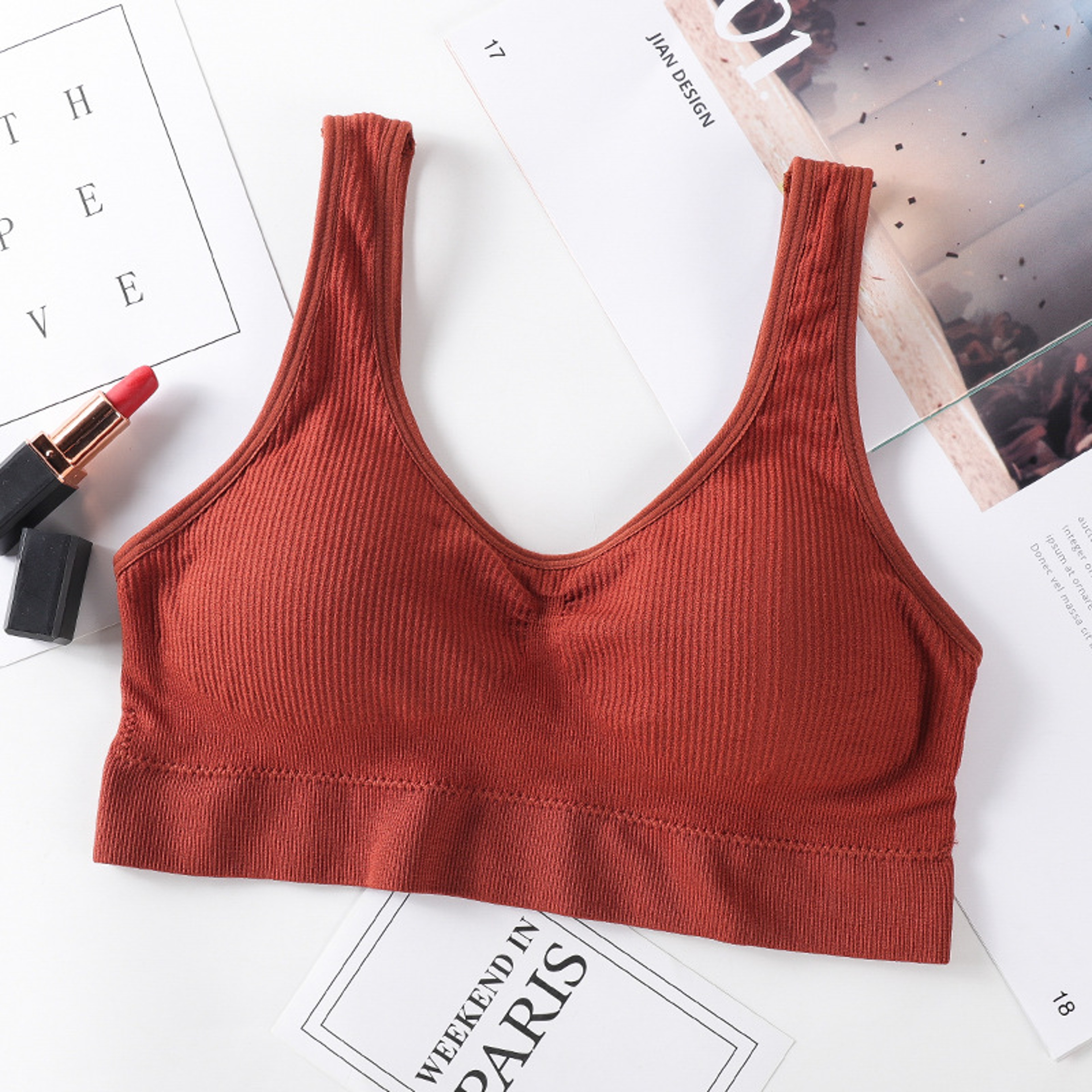 Seamless Push Up Wireless Bra For Women Non Wire Padded Bralette 5
