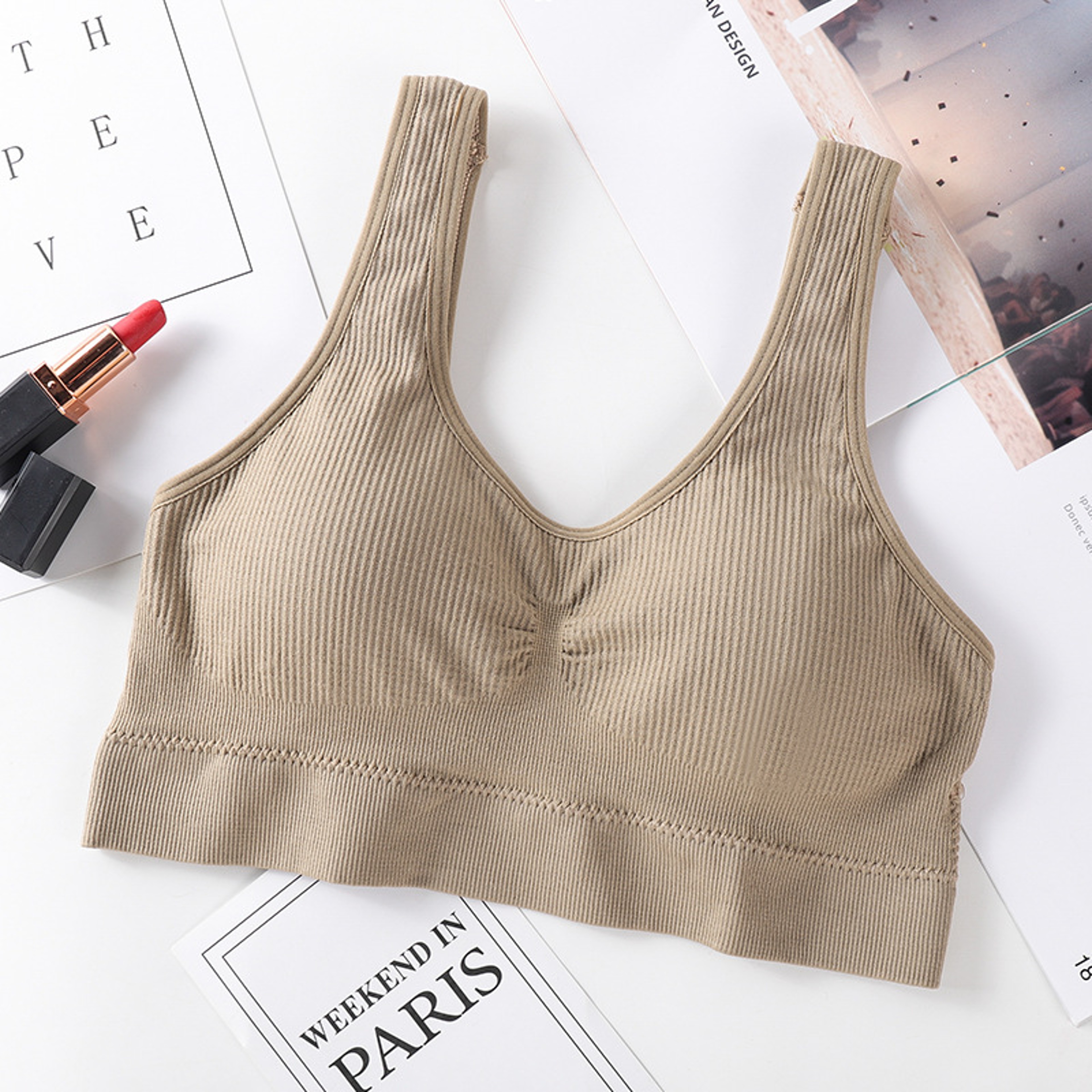 Seamless Push Up Wireless Bra For Women Non Wire Padded Bralette 11