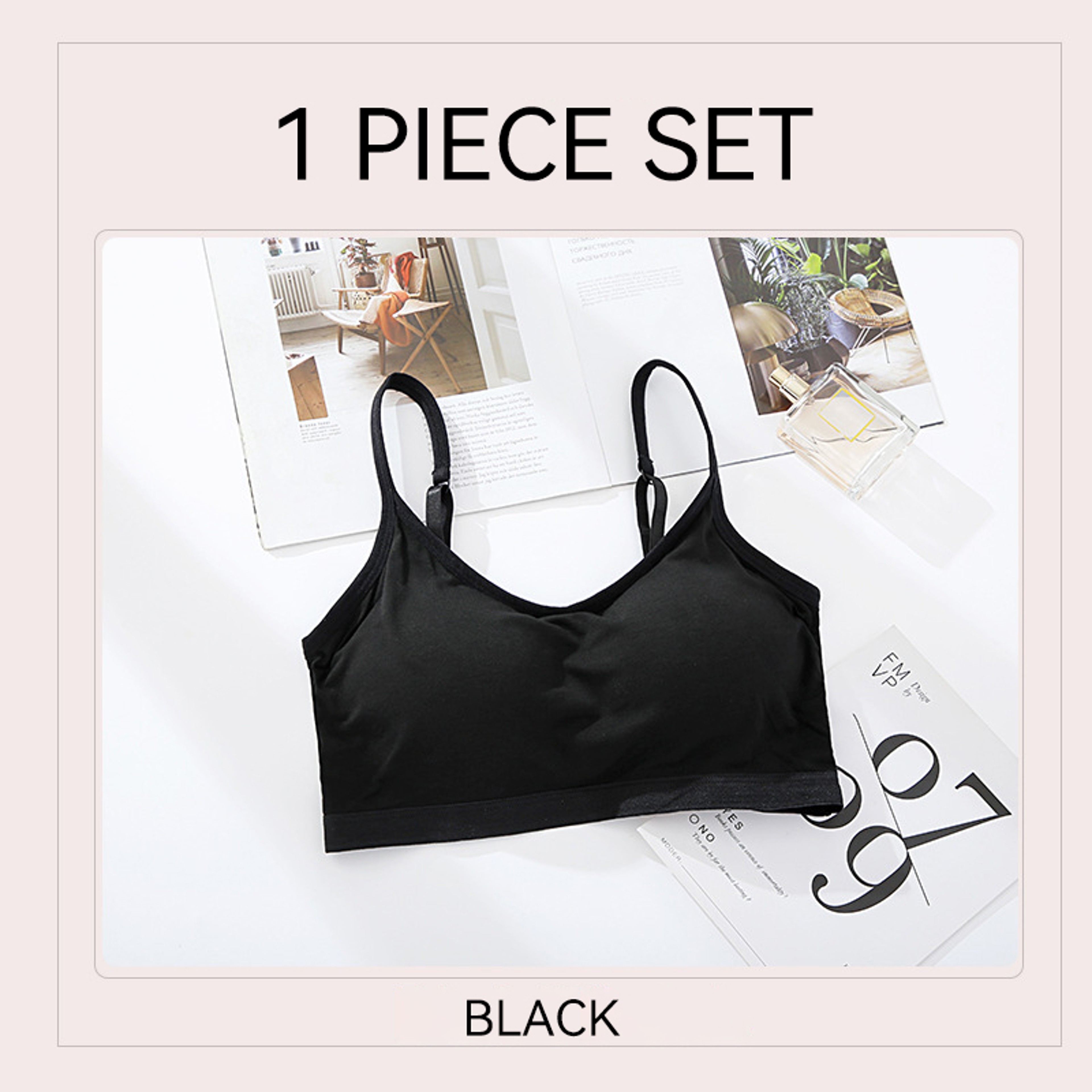 Womens Seamless Bralette Wireless Wire Free Comfort Bra – view 7