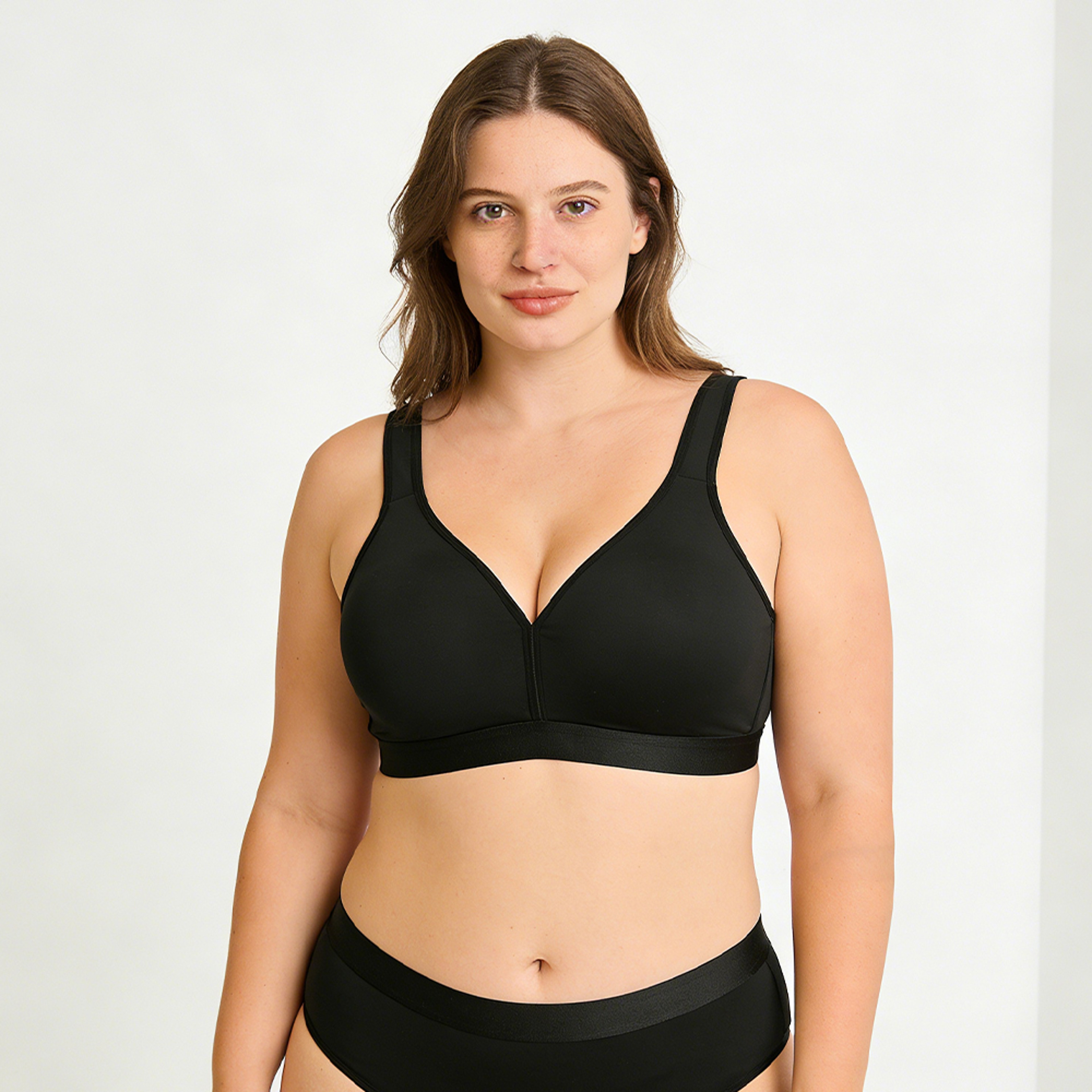 Sheroine Plus Size Wirefree Full Coverage Soft Cup Bra 3