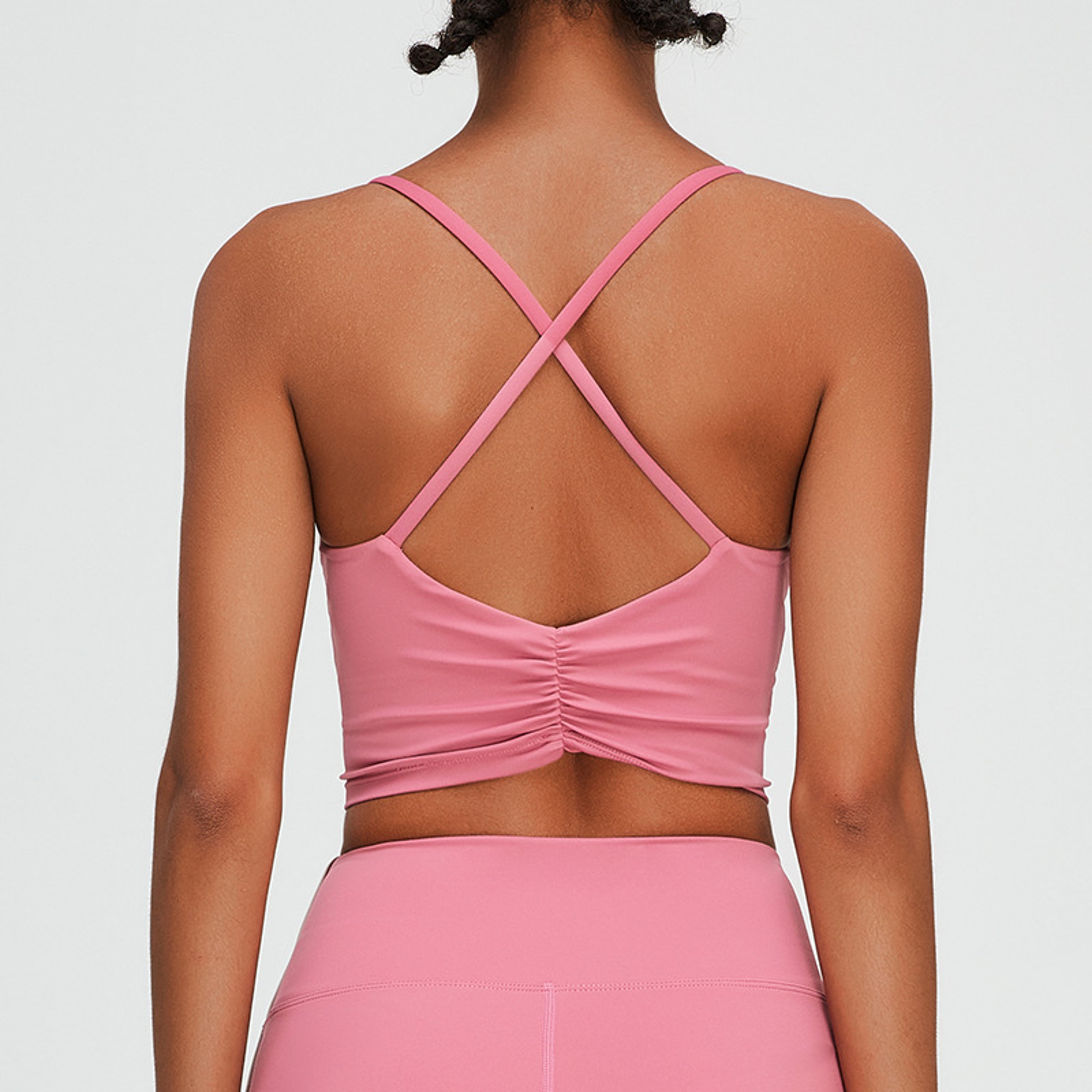 Quick Dry Cross Back Sports Bra For Yoga Running And Gym Training 3