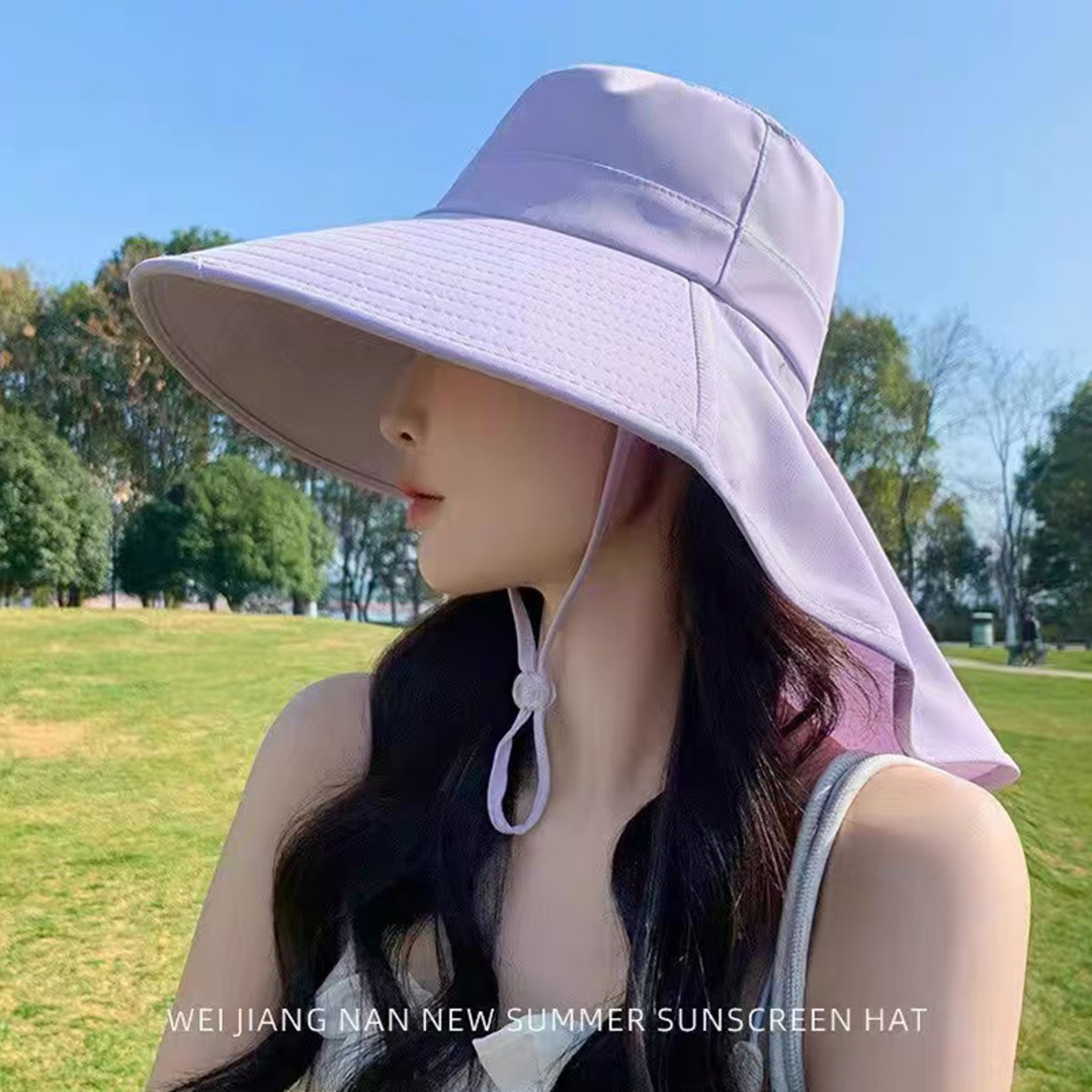 Womens Wide Brim UV Protection Sun Hat Foldable Breathable Beach Hat 9