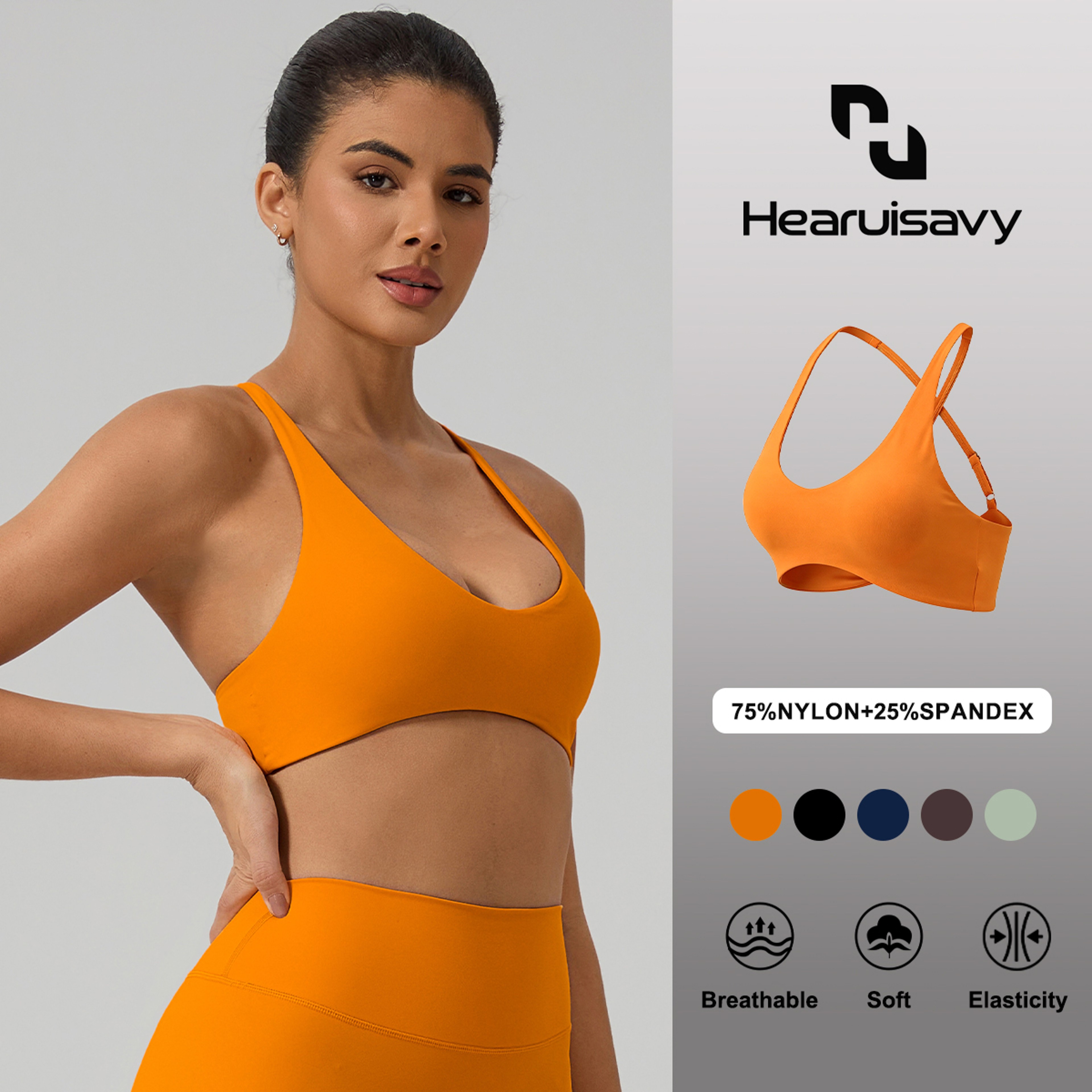 Crisscross Back Sports Bra For Women Quick Dry Yoga Workout Top 0