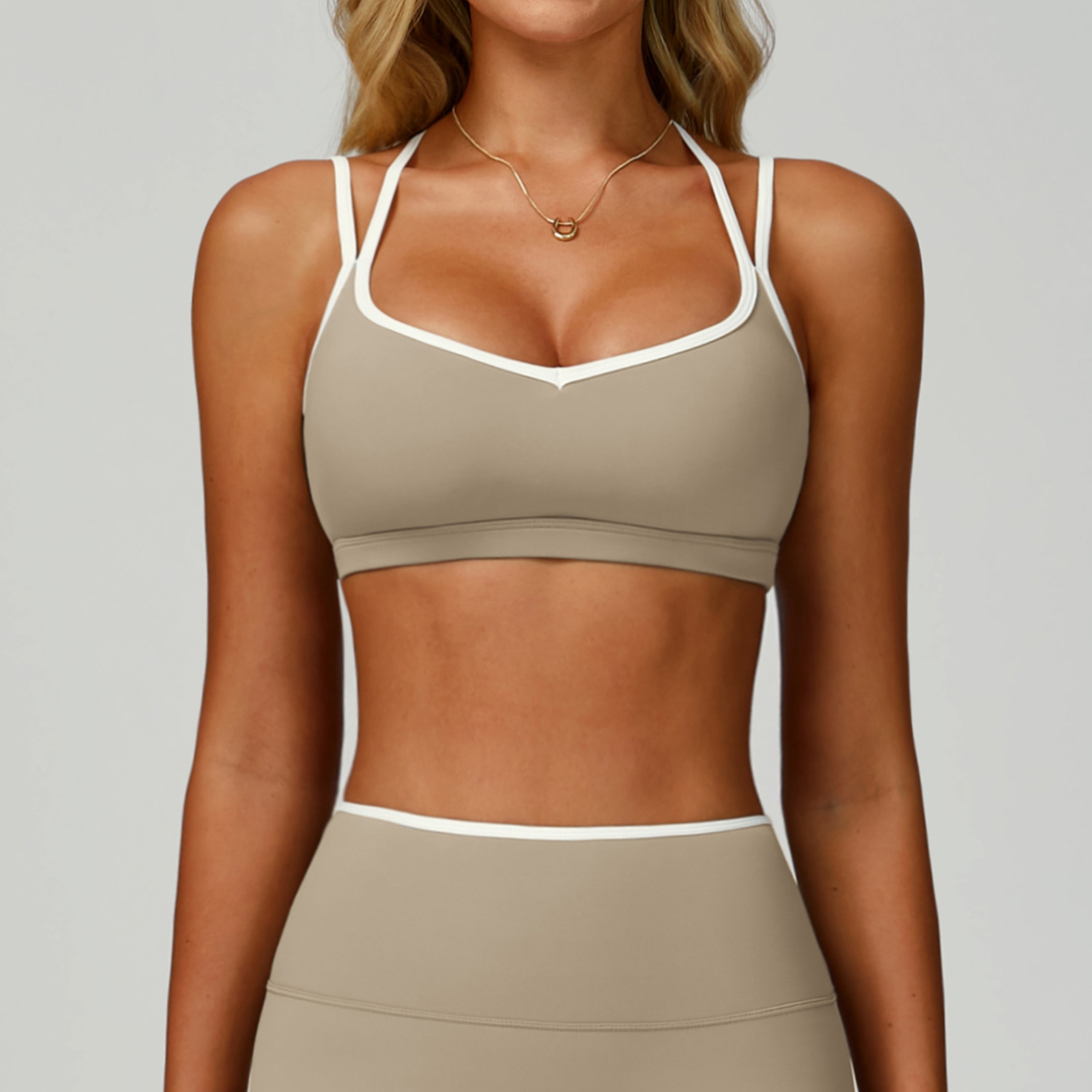 Backless Sports Bra for Women Breathable Nylon Yoga Gym Bra – view 8