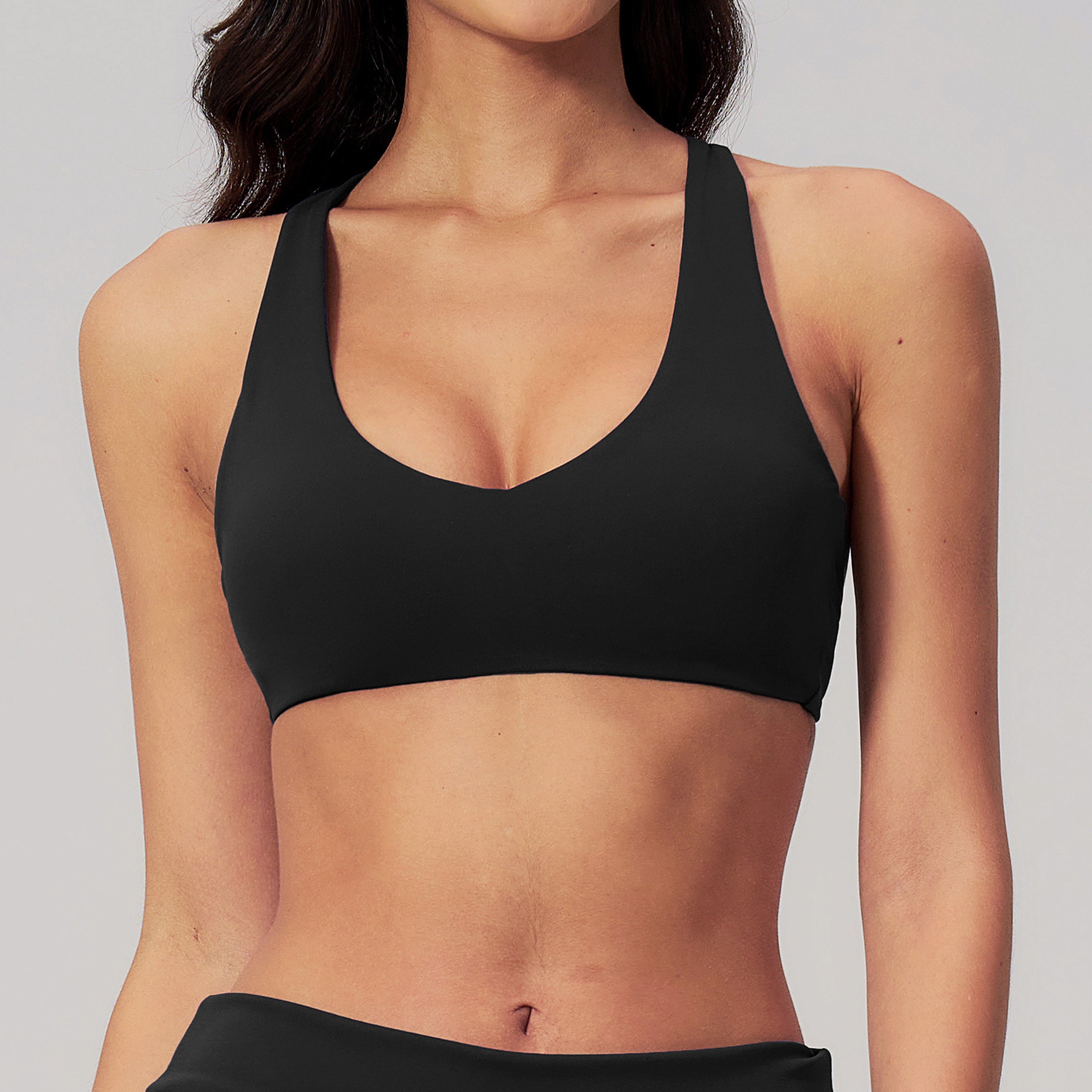 High Support Cross Back Womens Sports Bra for Yoga Running and Gym Workouts – view 5