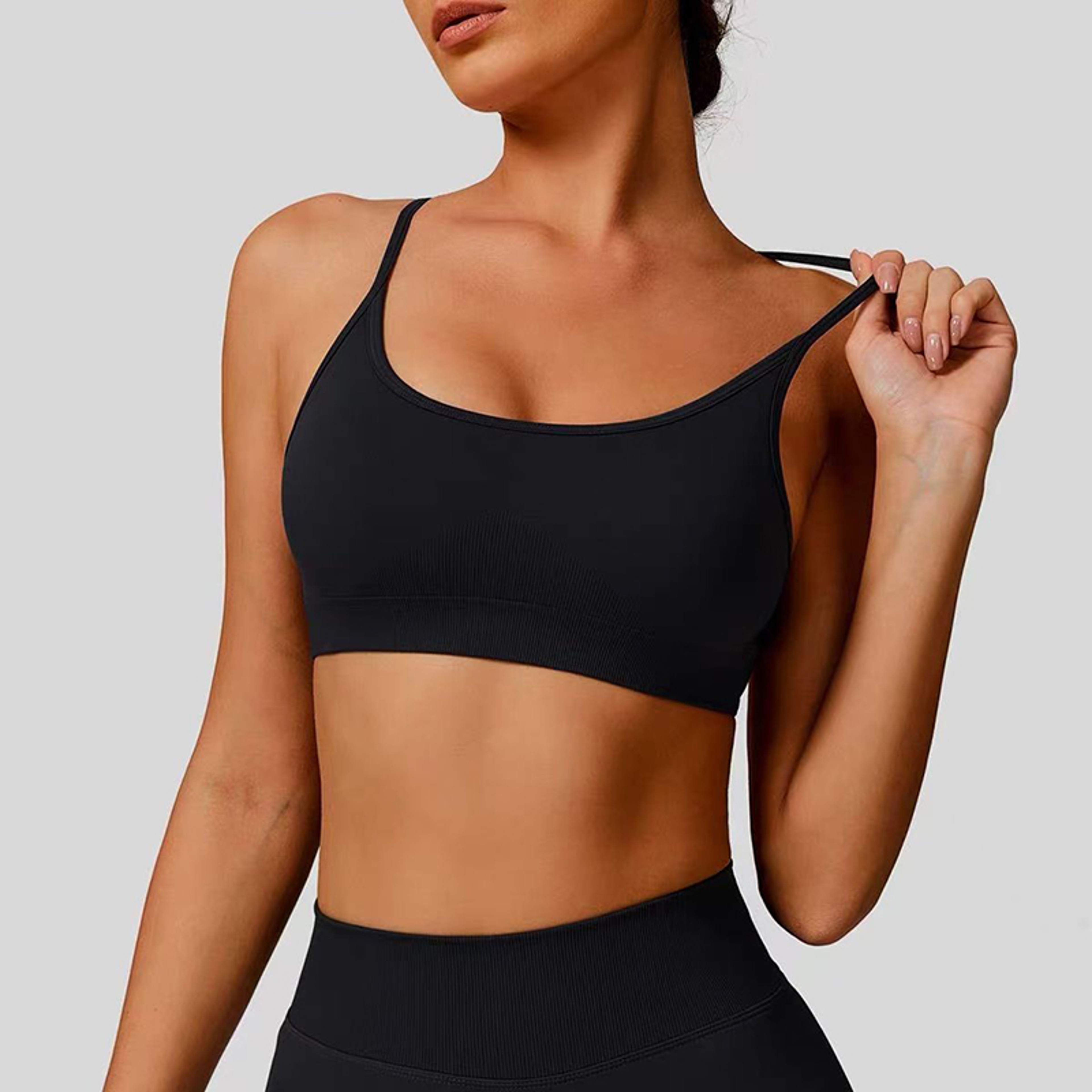 Seamless Shockproof Sports Bra Yoga Crop Top For Women 1