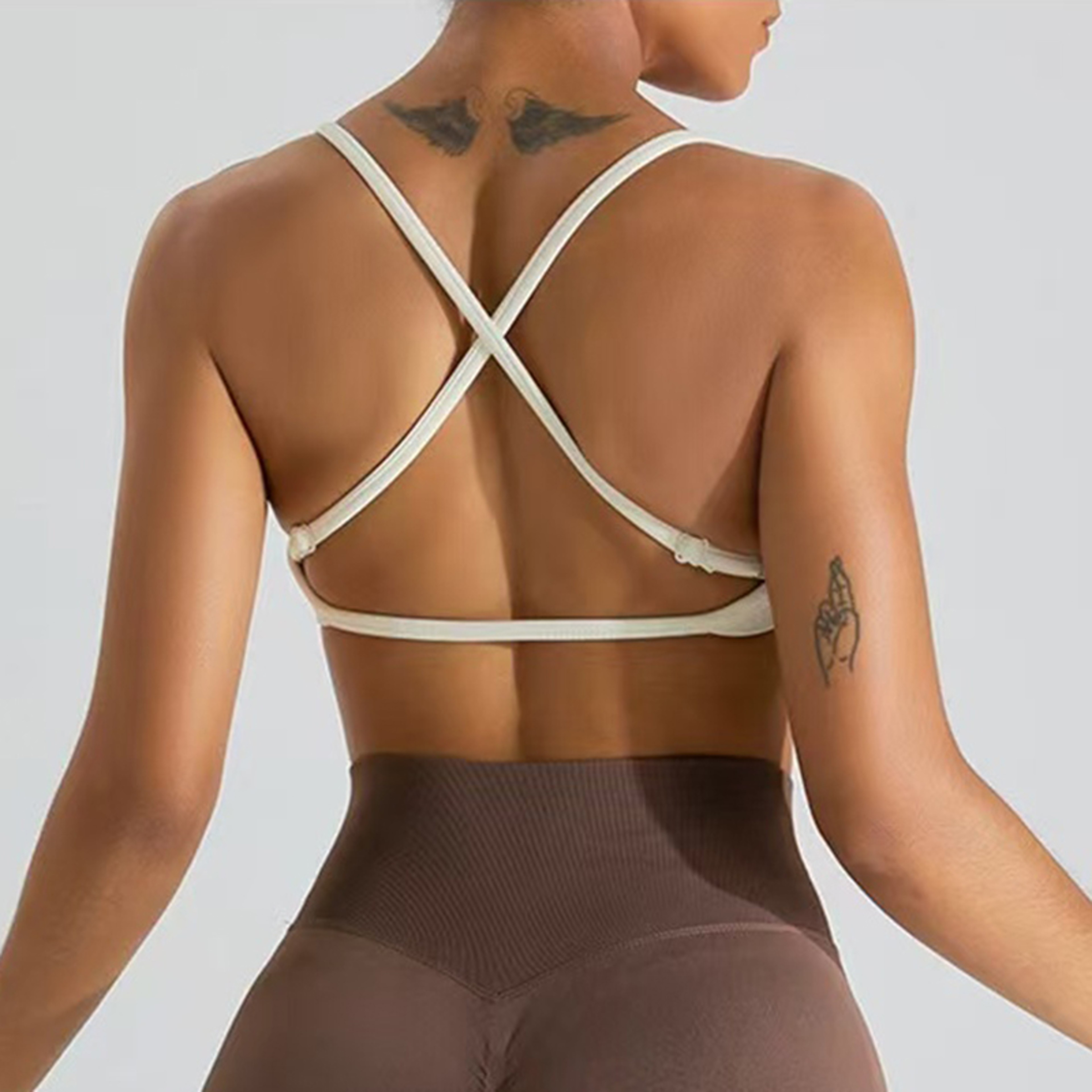 Seamless Shockproof Sports Bra Yoga Crop Top For Women 0