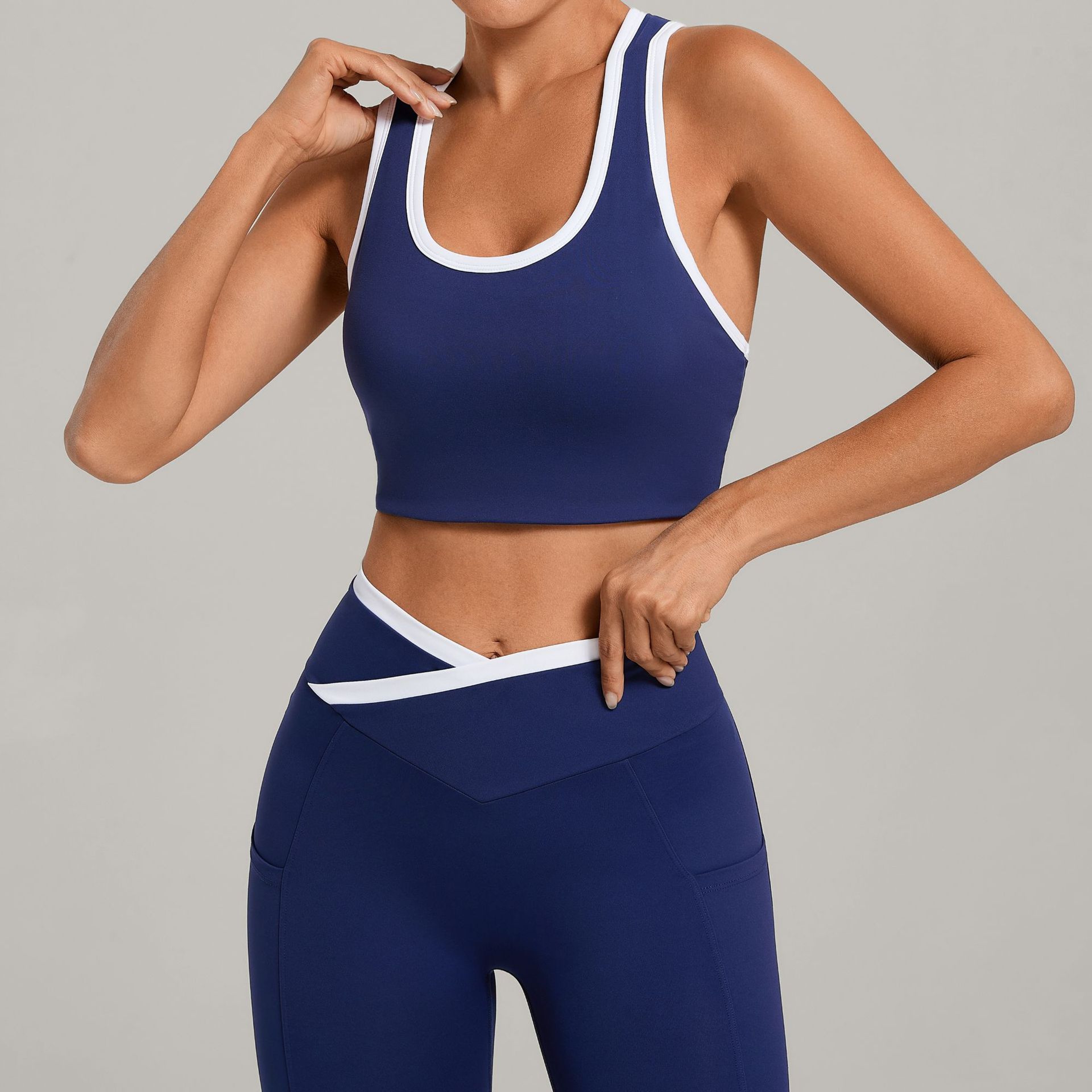 Womens Sports Vest U Neck Yoga Tank Top For Running And Fitness 0