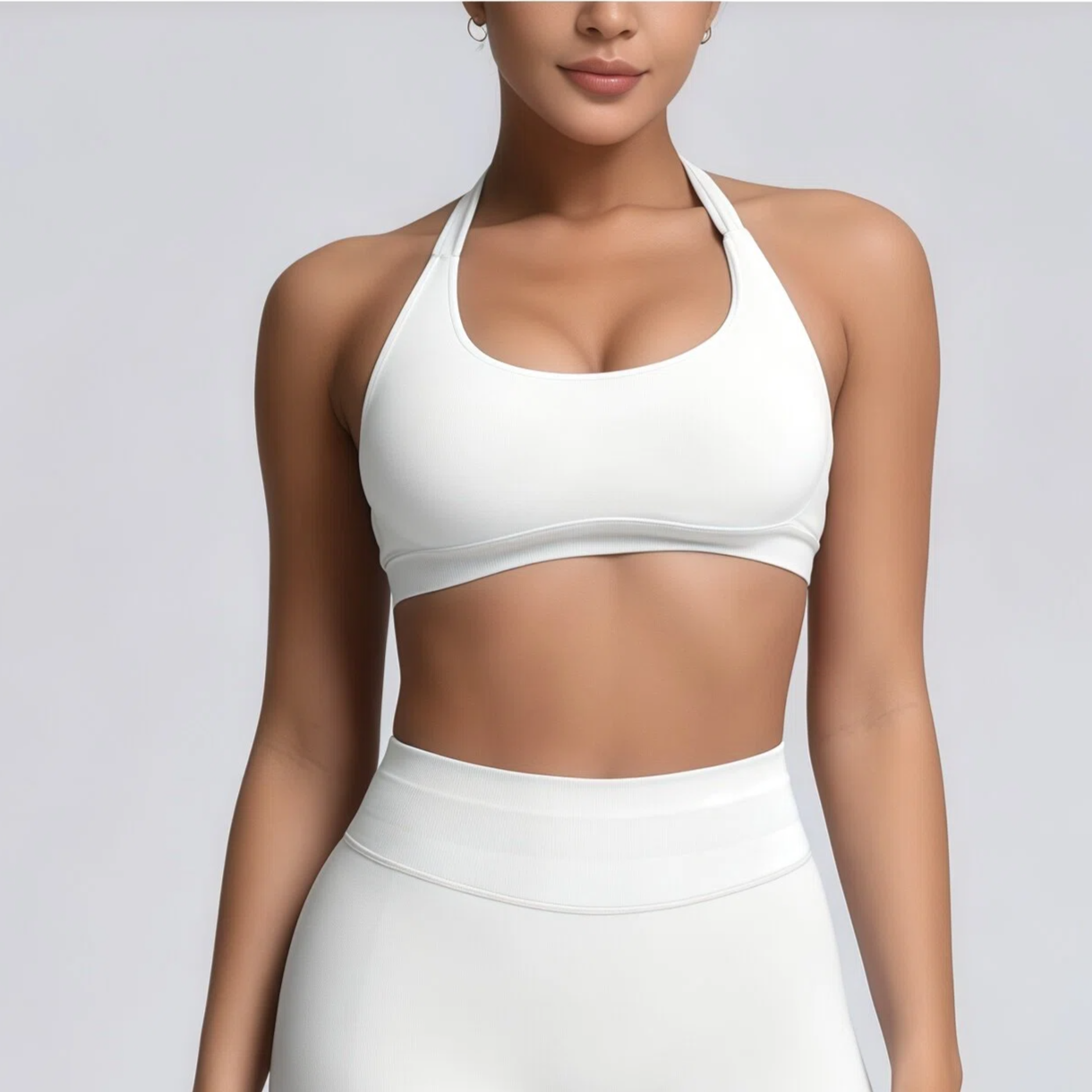 Halter Backless Padded Sports Bra For Yoga Gym And Daily Wear 1
