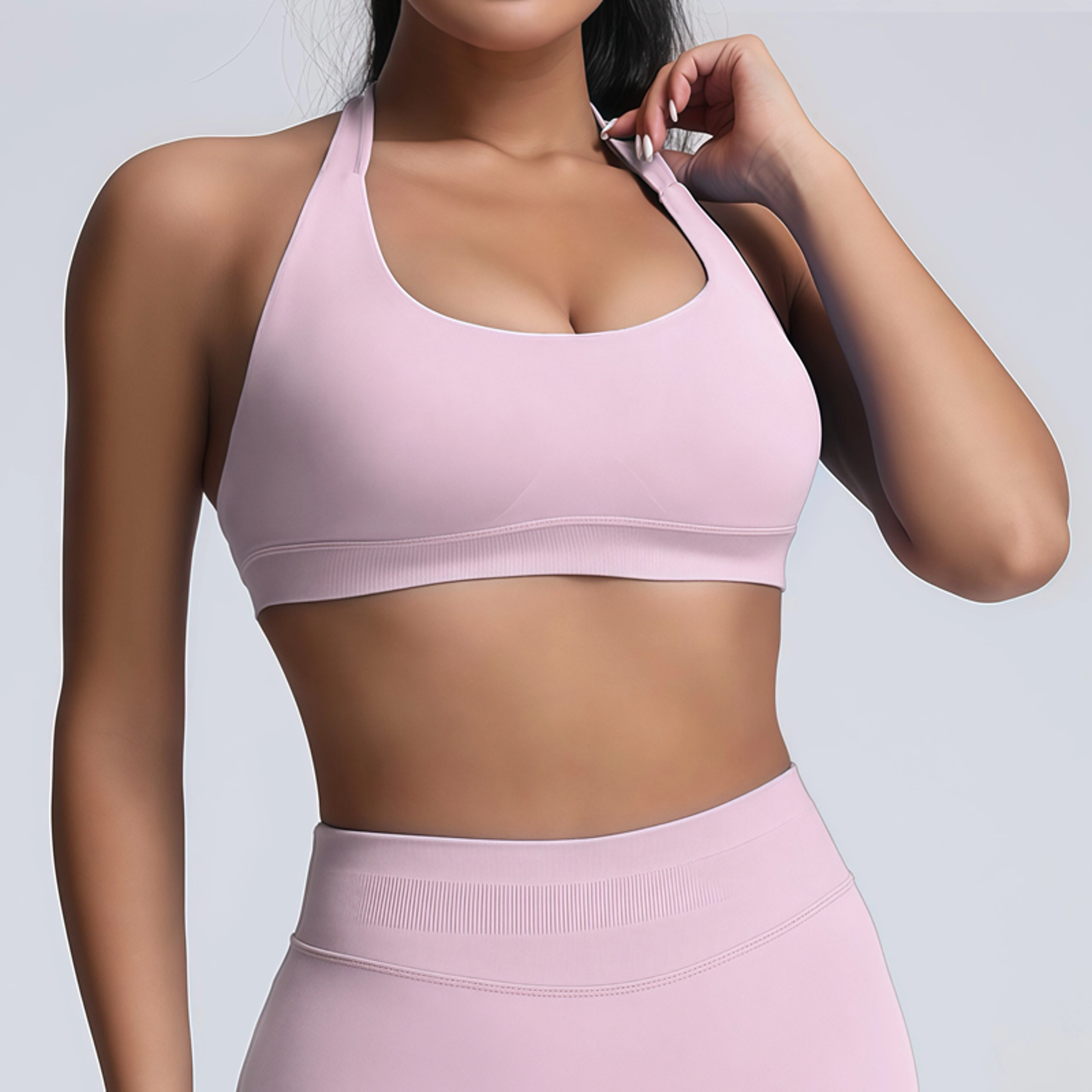 Halter Backless Padded Sports Bra For Yoga Gym And Daily Wear 3