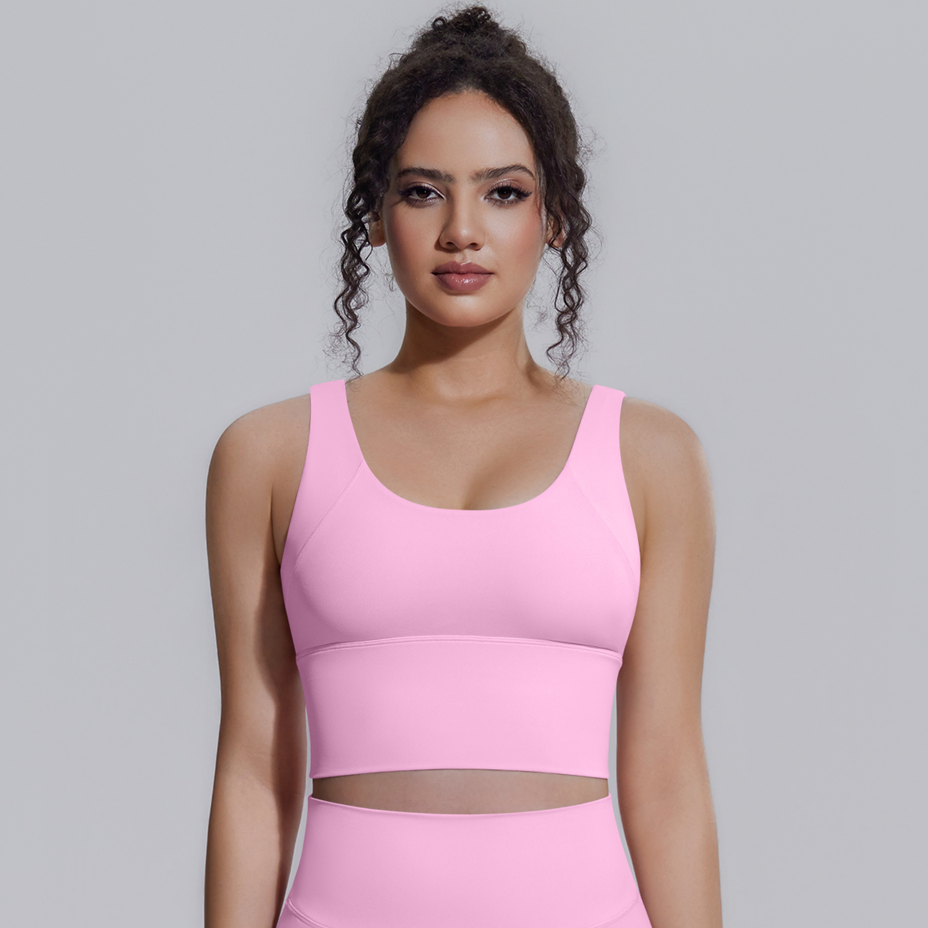 Women V Back Sports Bra With Chest Pad Shockproof Padded Yoga Bra For Fitness And Running 6