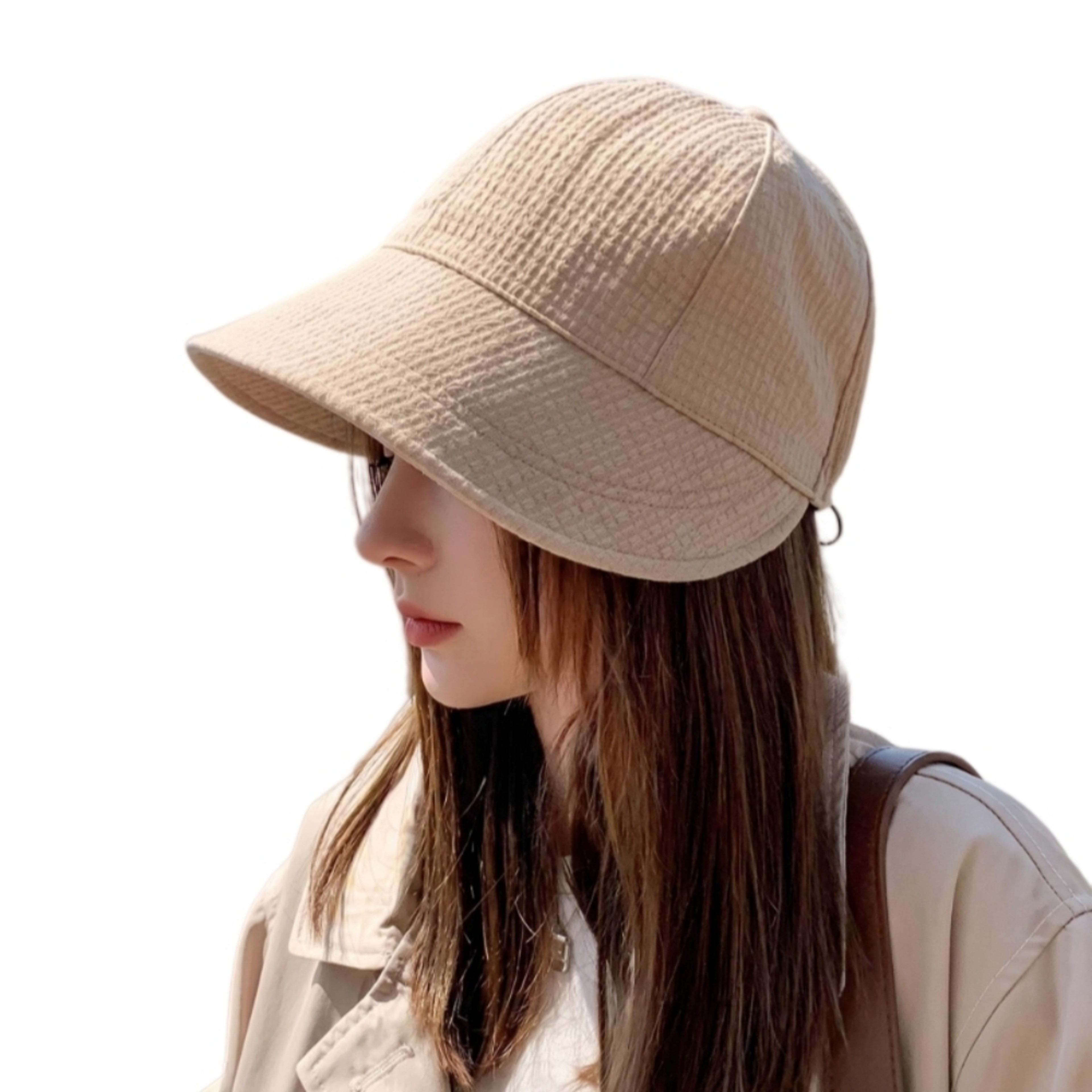 Womens Solid Color Bucket Hat For Sun Protection And Casual Outdoor Style 2