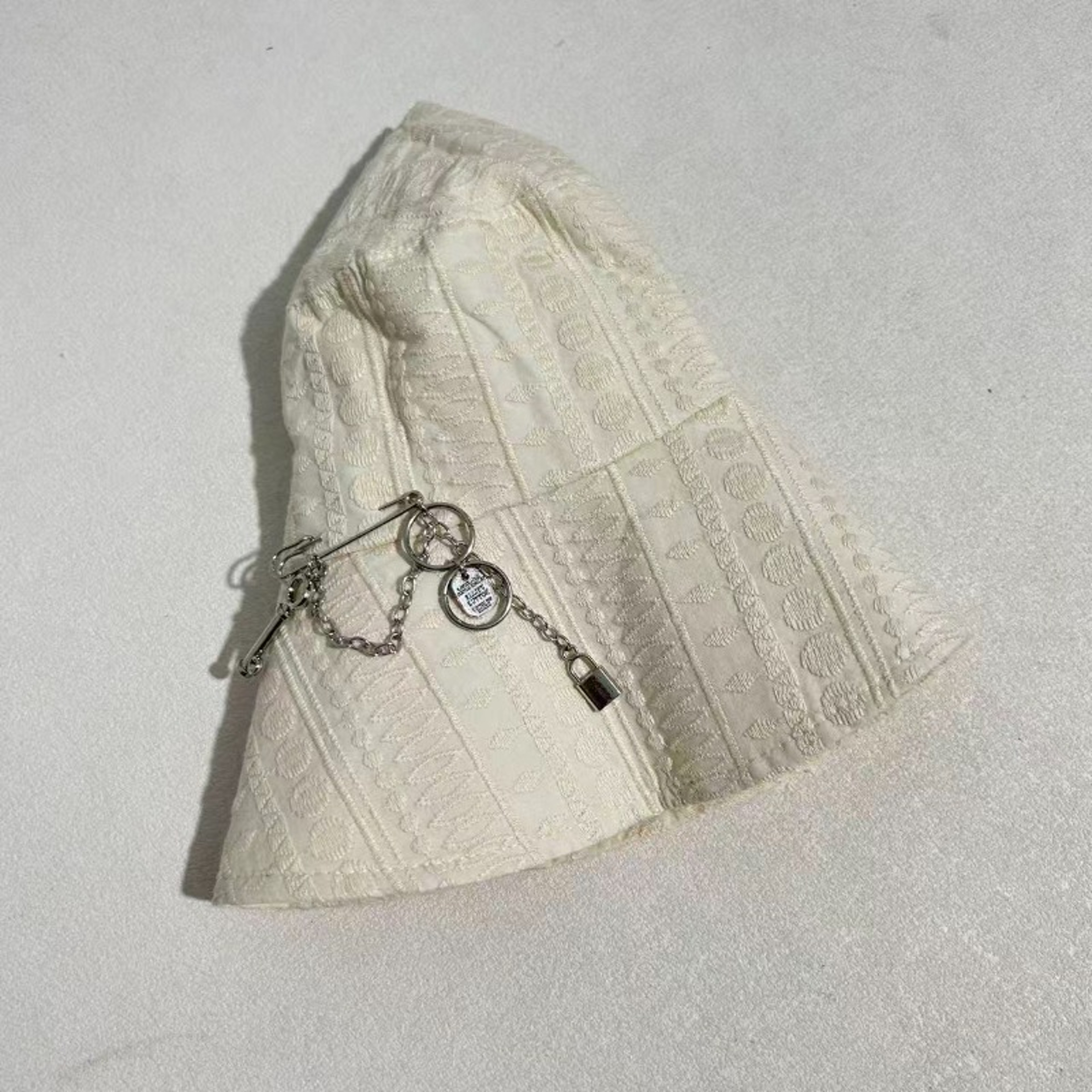 Womens Embroidered Cotton Bucket Hat with UV Protection Wide Brim – view 3