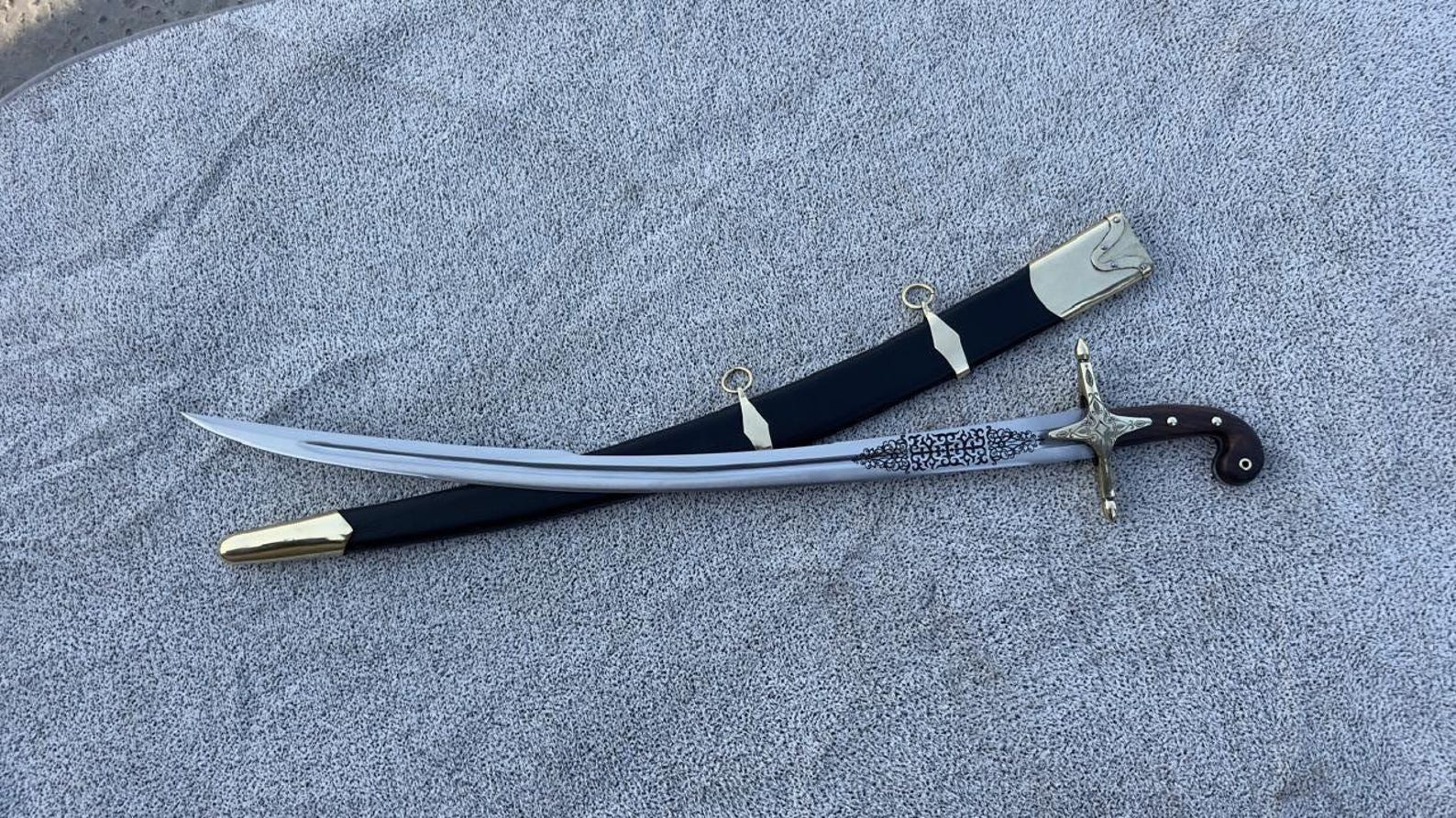 Custom Arabic Shamshir Saber Historical Islamic Sword Collector Gift  Islamic Collector Sword 1