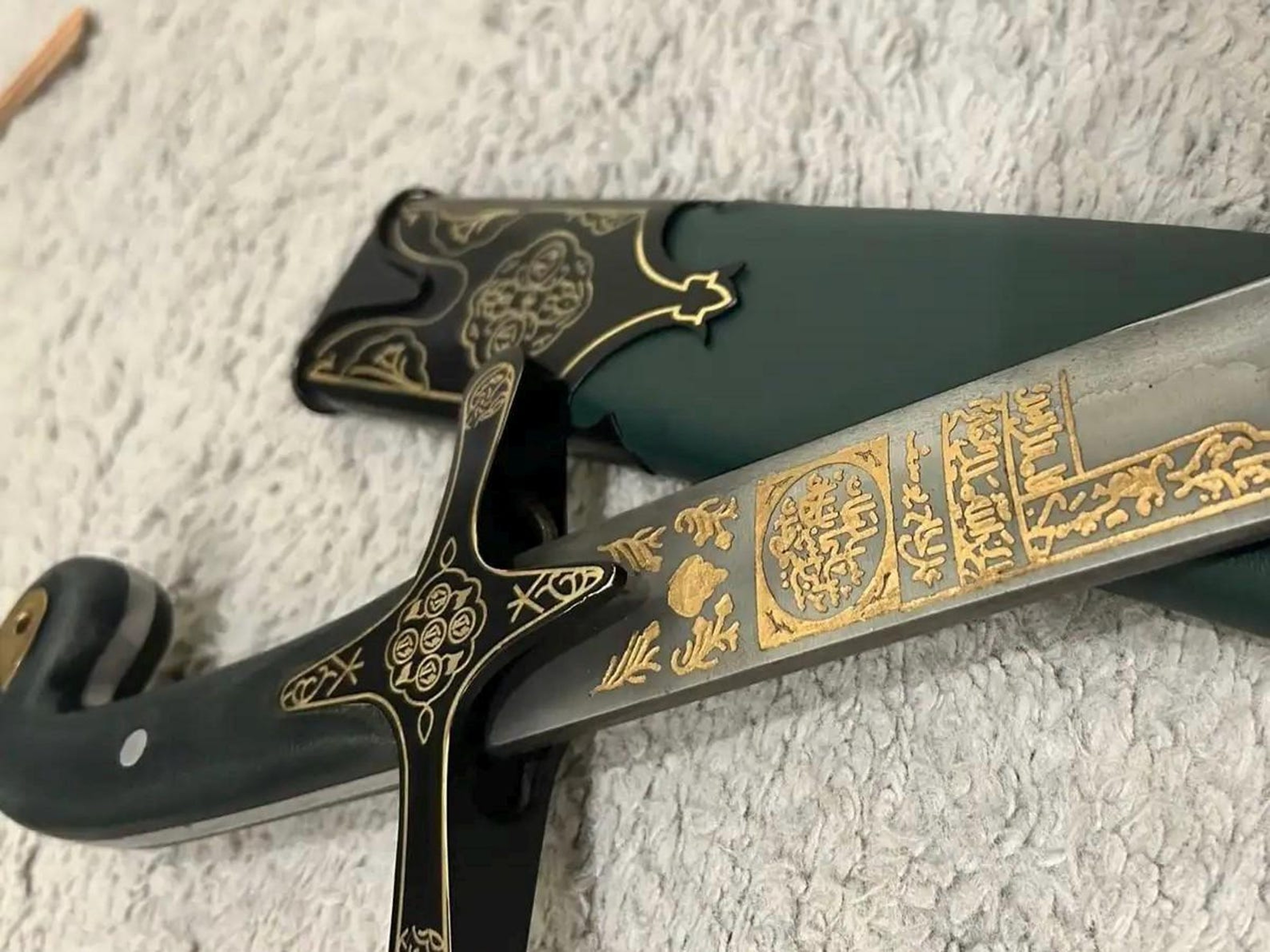 Handmade Islamic Ottoman Style Sword Medieval Replica With Leather Sheath Gift For Him 2