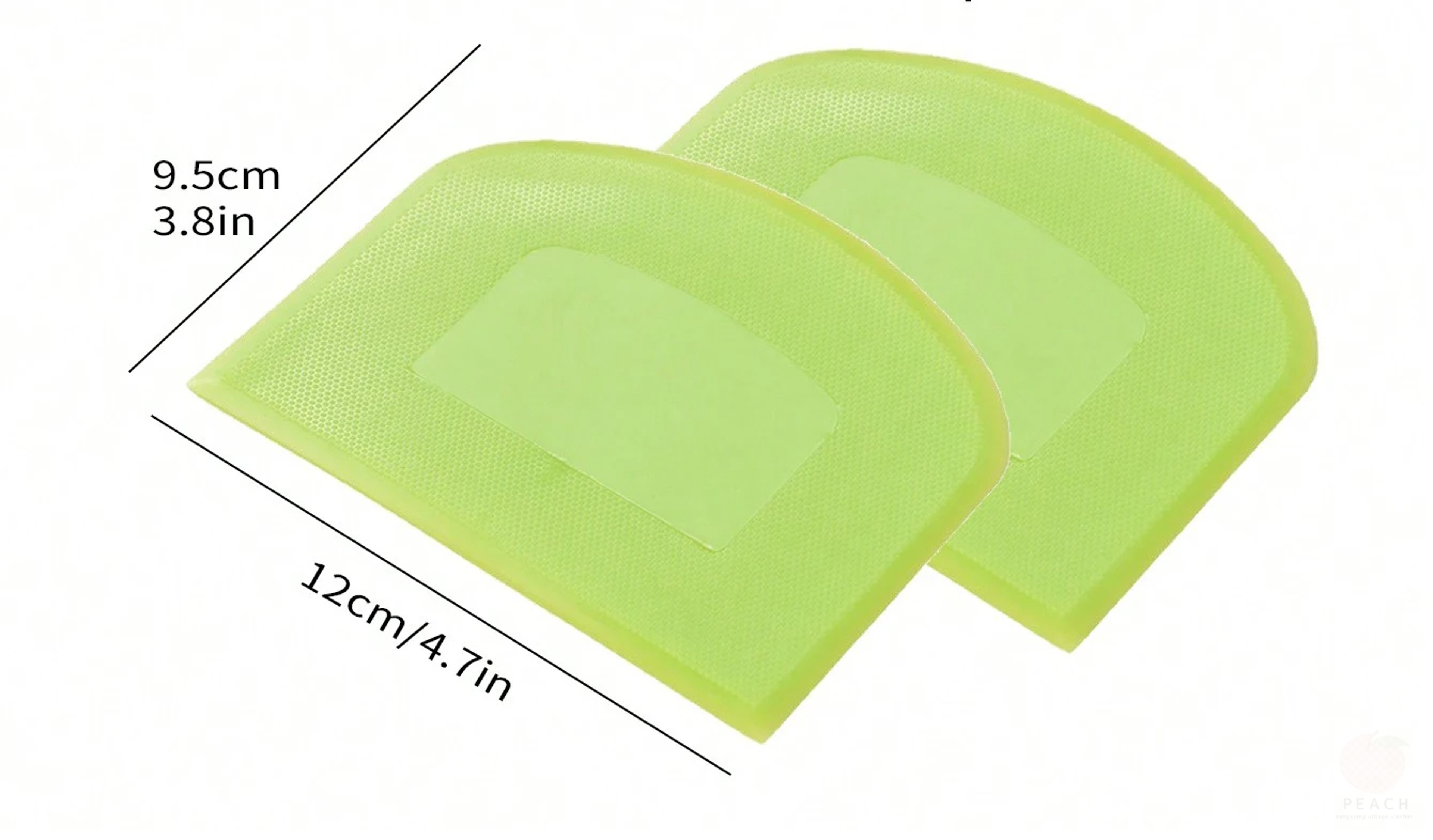 Flexible Bench Dough Cutter, Food-safe Plastic Dough Scraper Bowl, Multipurpose Food Scrappers for Bread Dough – view 6