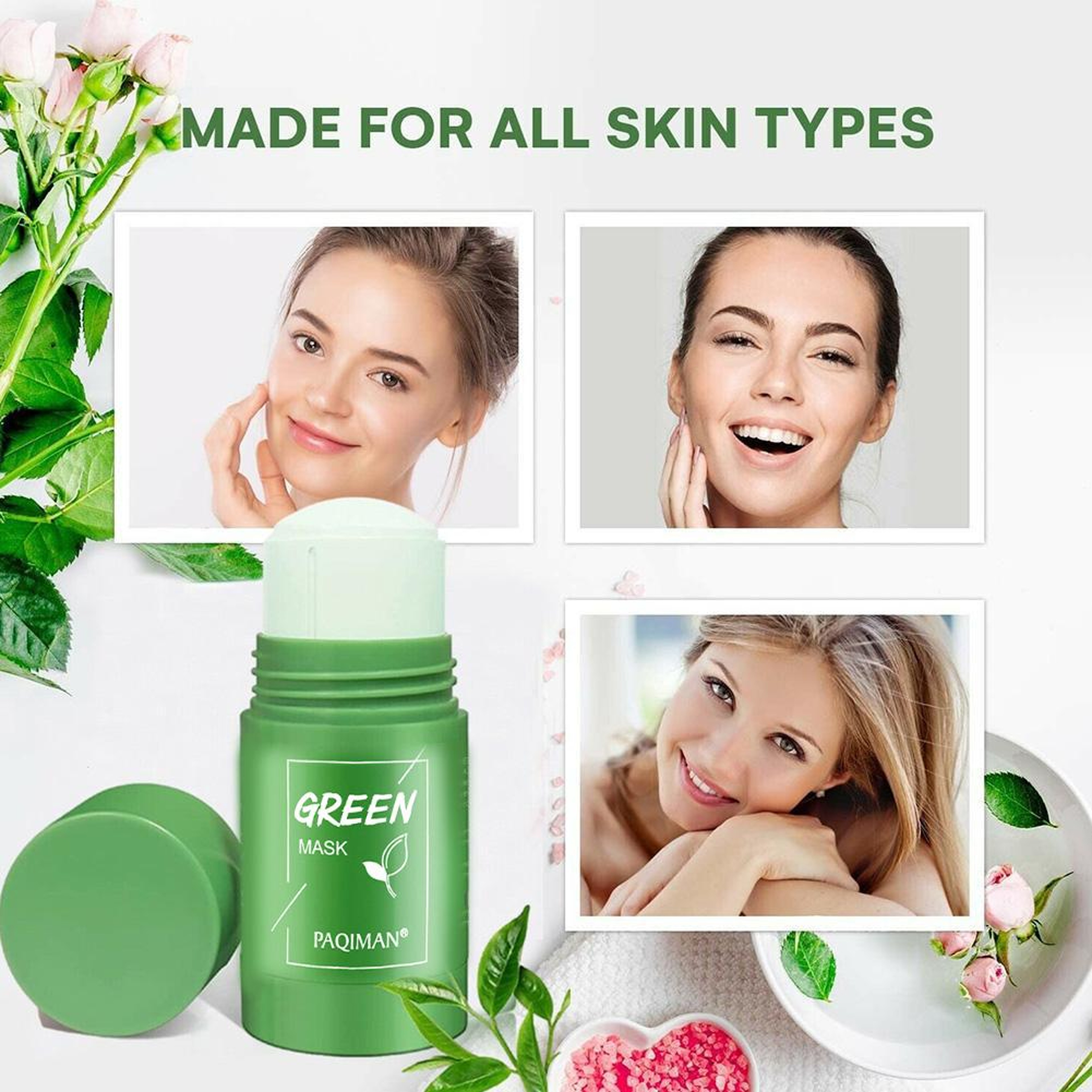 Green Tea Mask for Acne, Pore Shrinking, Moisturising Face Cleanser – view 3