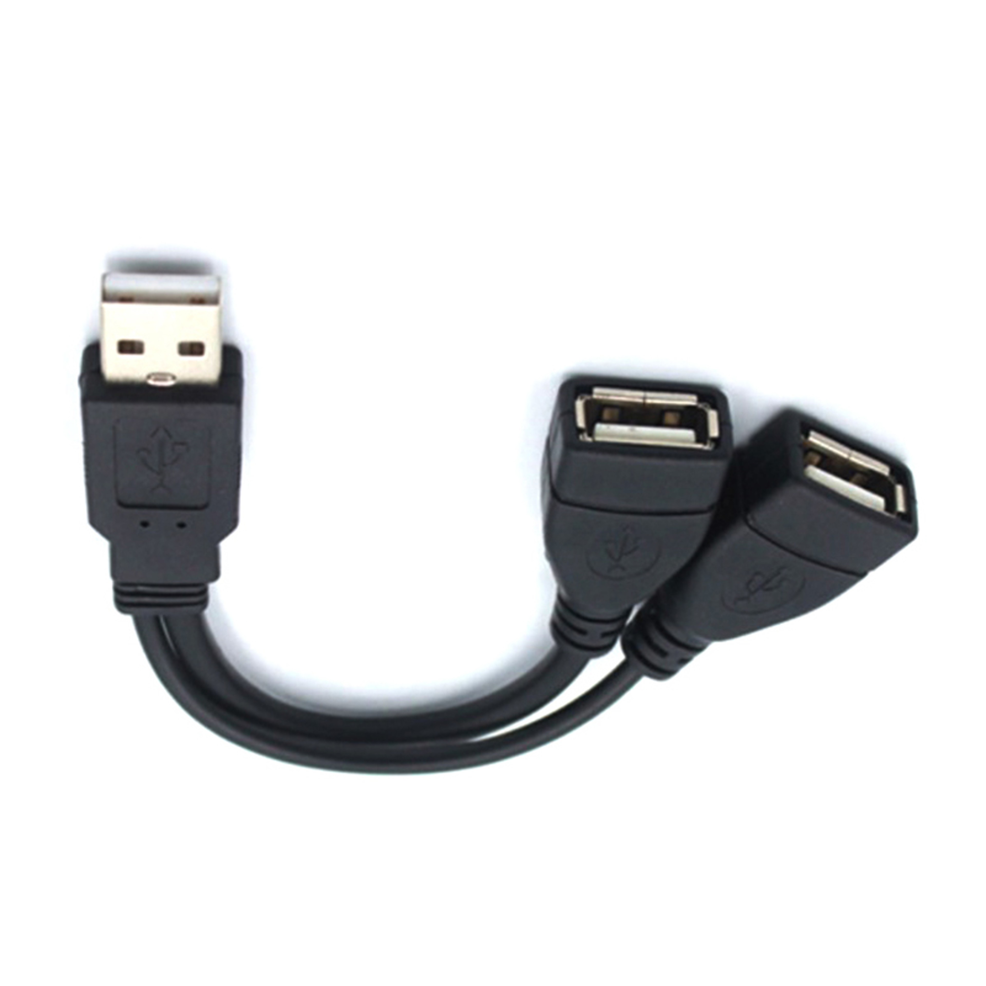 Splitter Y Cable Male to Female Power Adapter Extension Cord for PC Car Charging Data Transmission – view 2