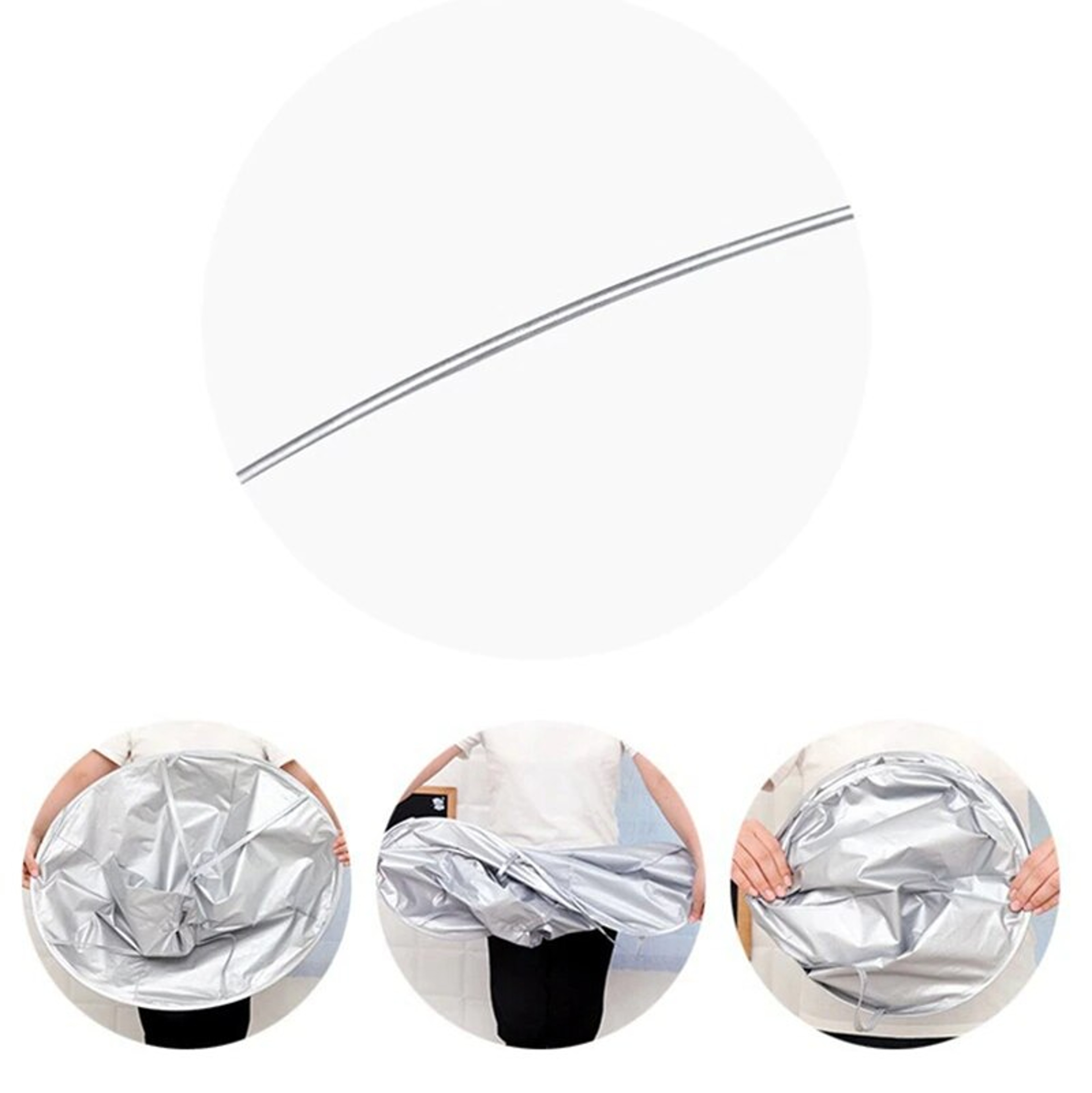 Adult Medium Size Haircut Cloak Cloth Breathable Hair Dye Tool Fold Able Household Haircut Cloak 2