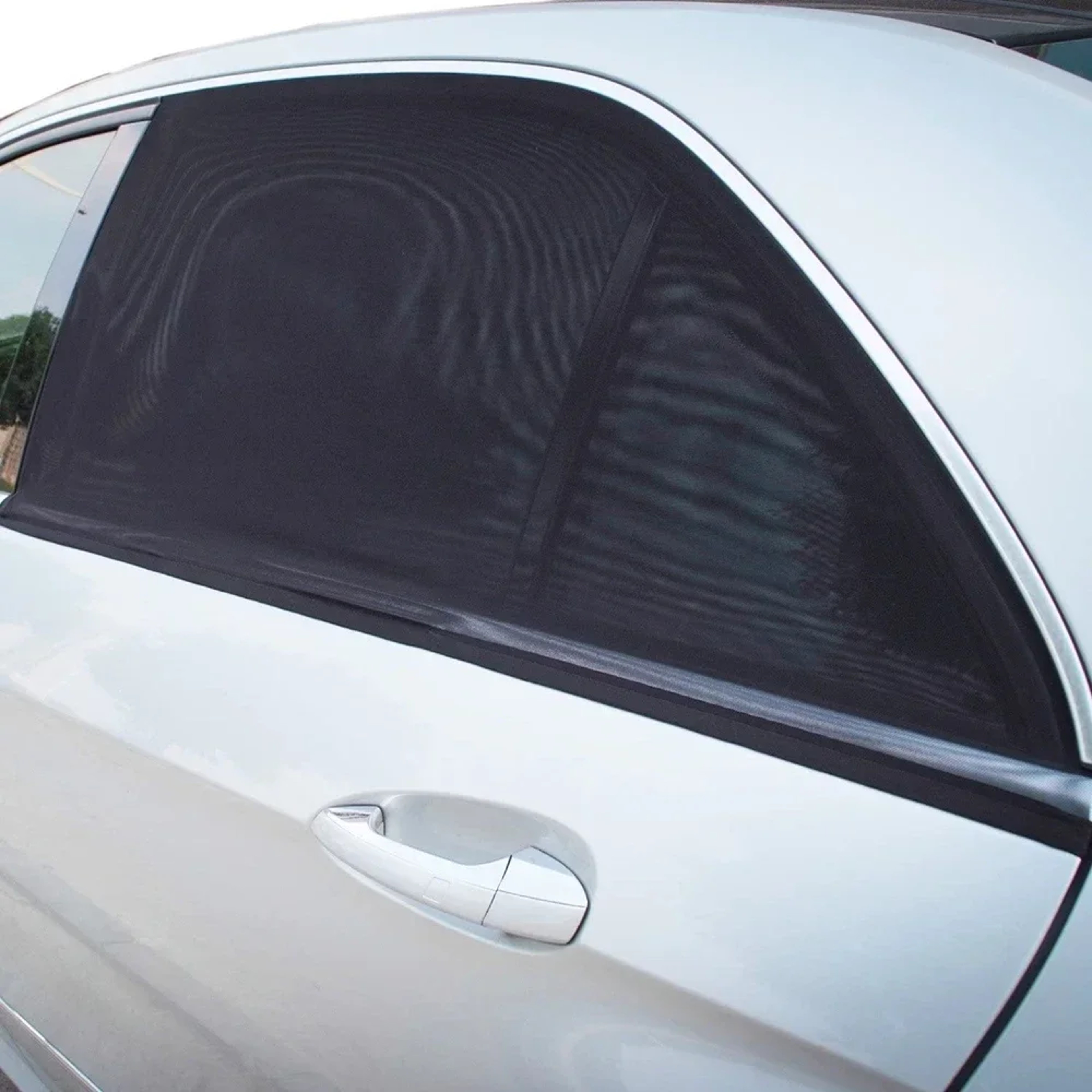 Premium Breathable Mosquito Net Window Screen Set For Front And Rear Windows UV Protection Car Suns 0