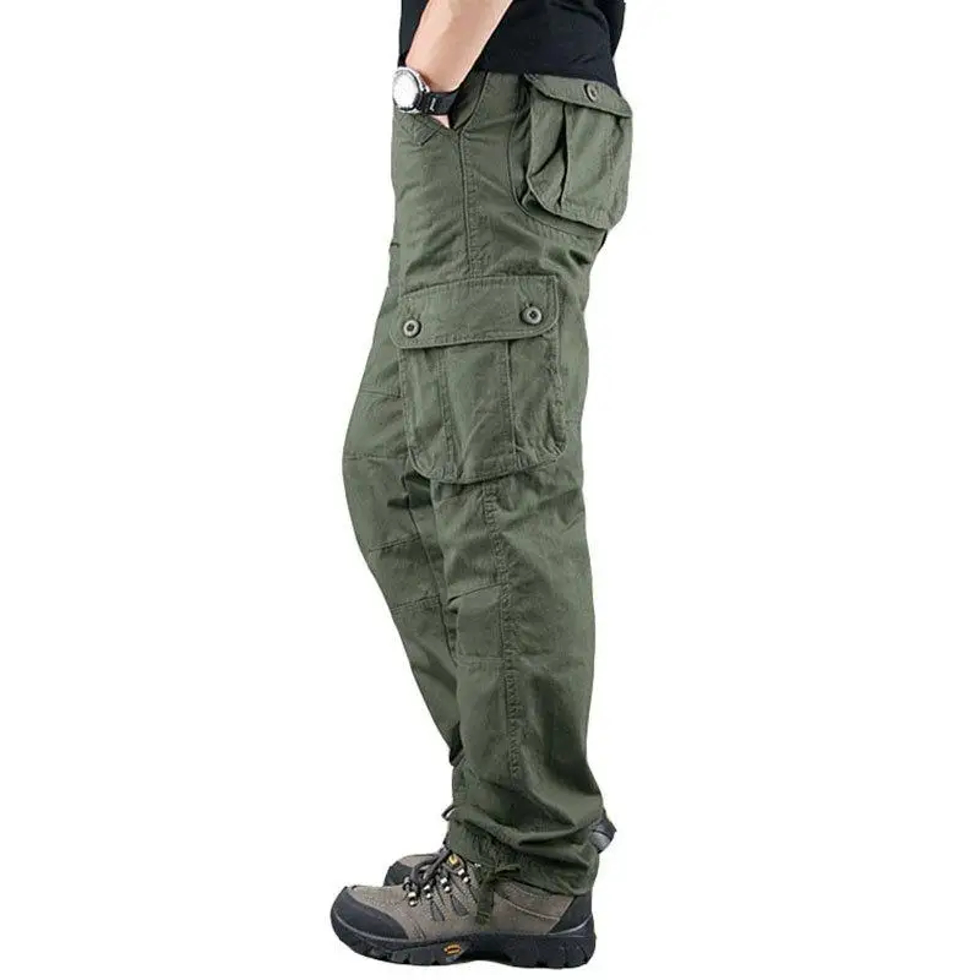 Tactical Cargo Pants For Men Cotton Overalls For Outdoor Work 3