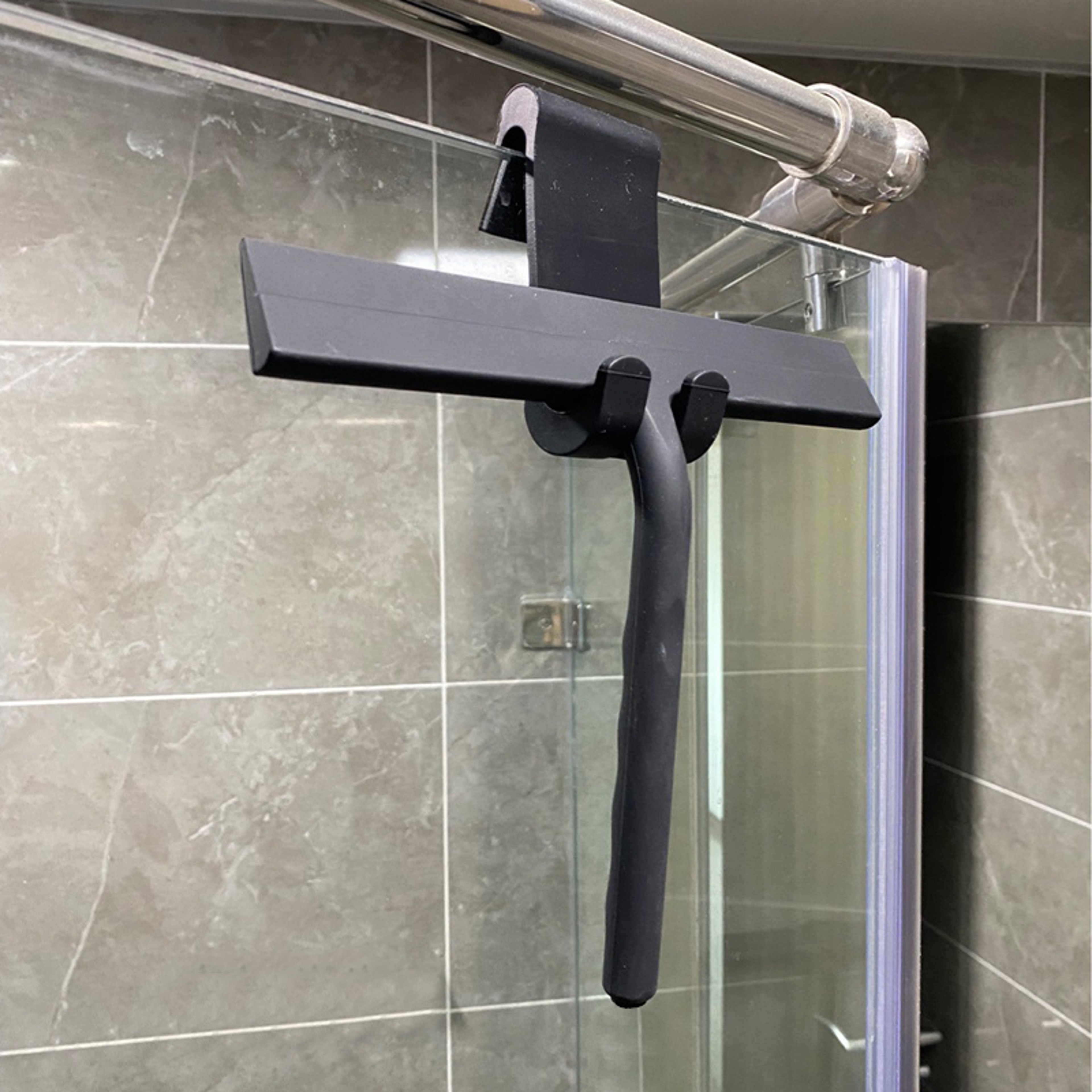 Bathroom Shower Squeegee Household Glass Wiper Silicone Scraper Tiles Cleaning Tool With Hanging Ho 3