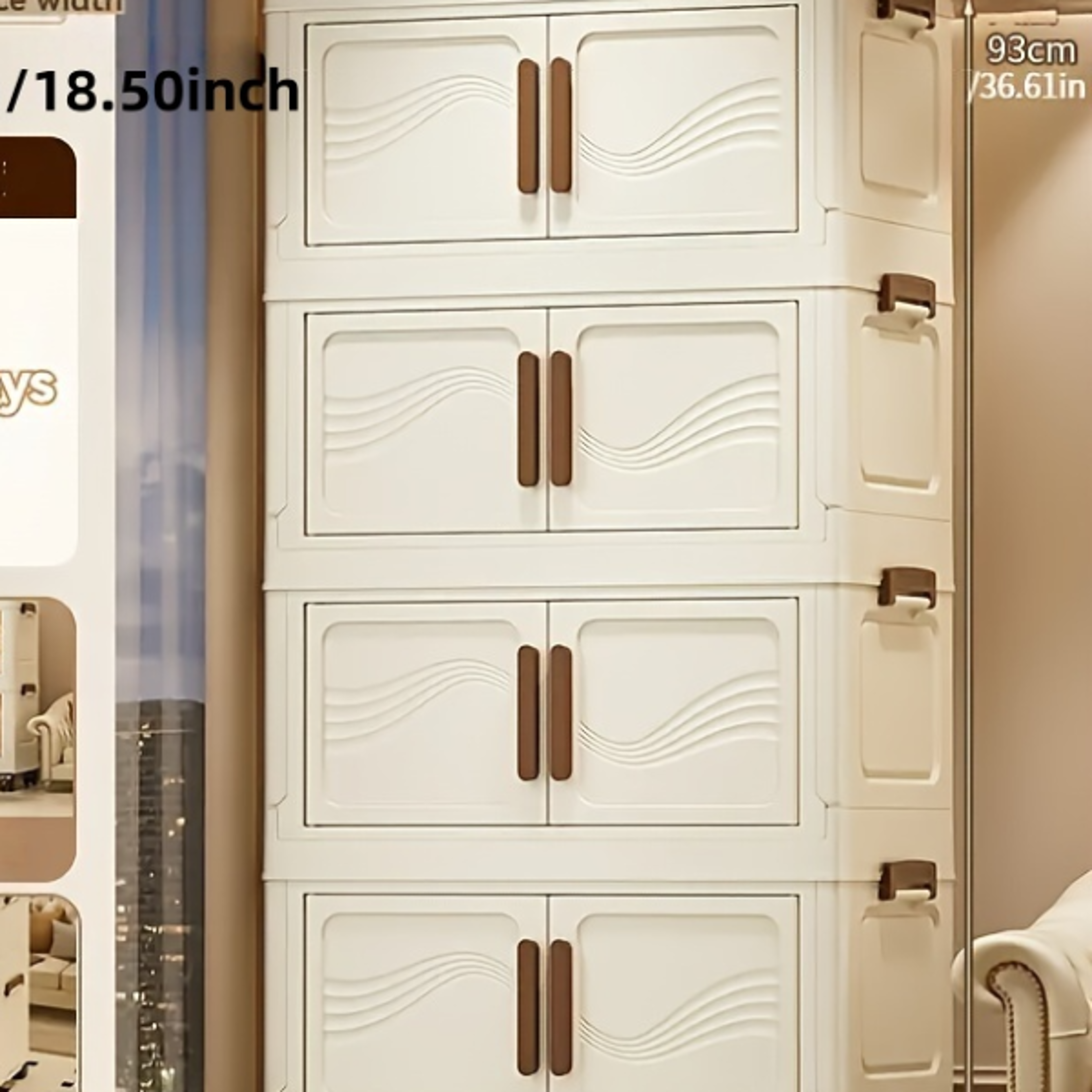Foldable Storage Box with Clear Door EasytoAssemble Spacious and Durable for Organizing Clothes