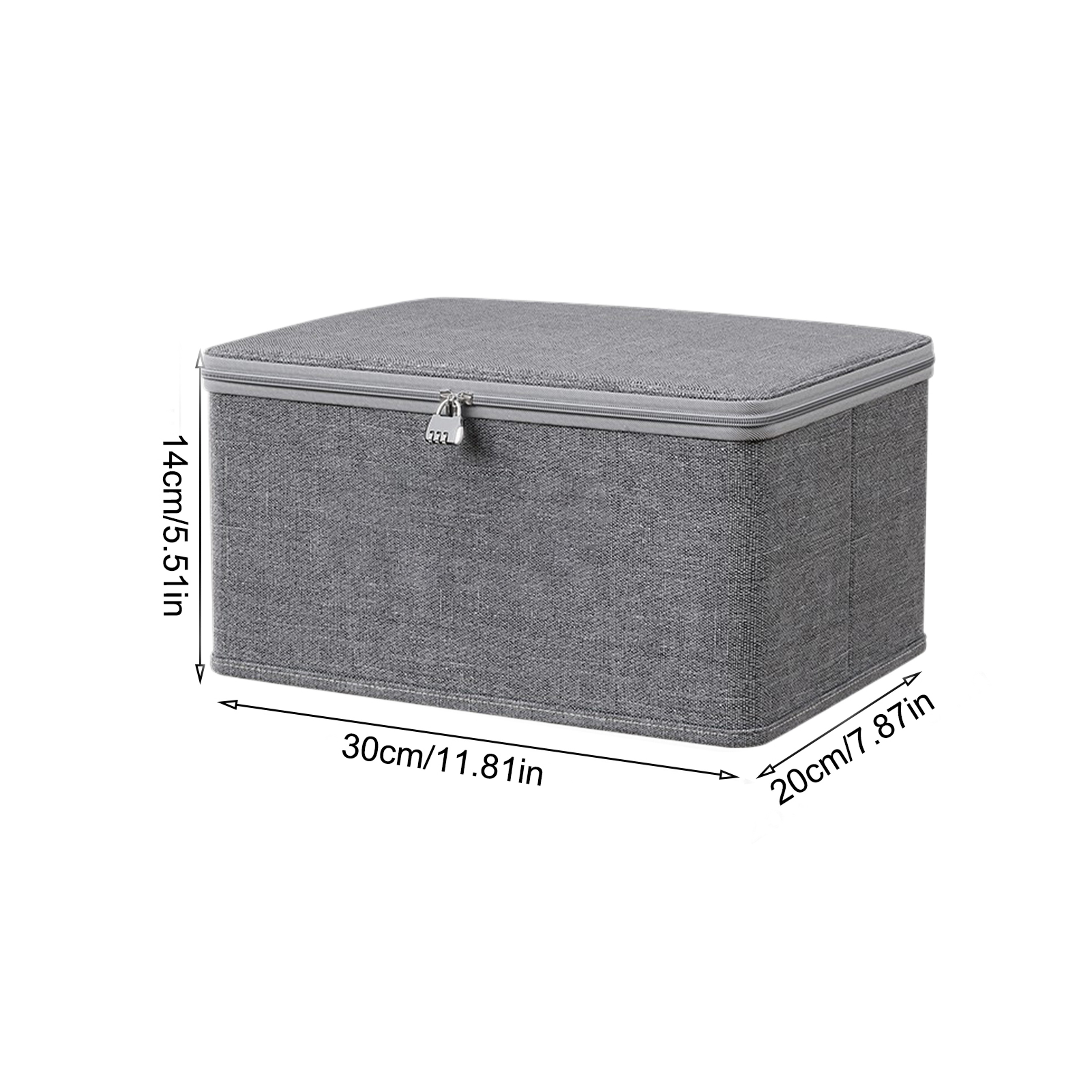 Lockable Storage Box Odor Proof Stackable Container With Handle Washable Shelf Baskets For Clothing 6