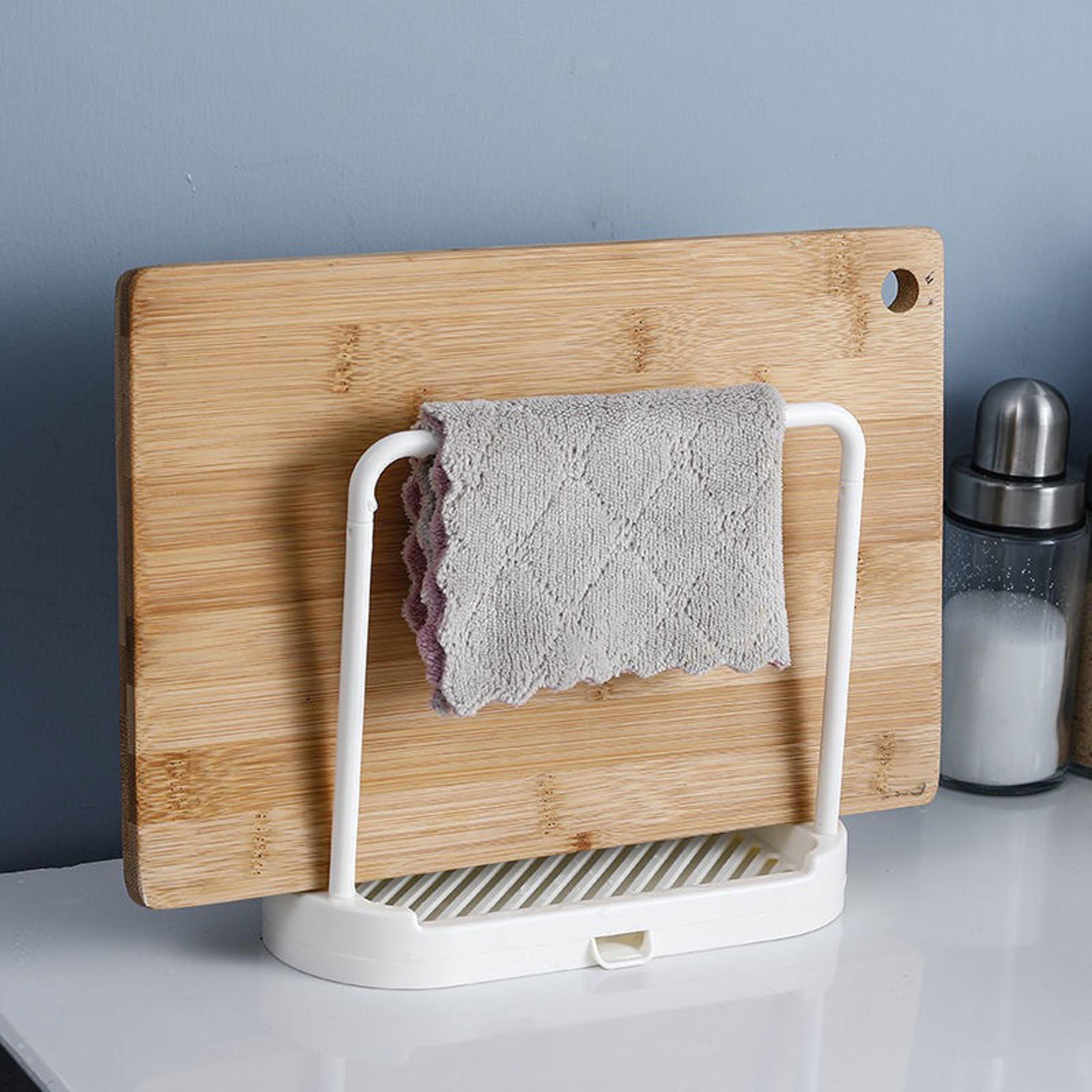 Kitchen Rag Drain Stand Sink Drainage Shelf Storage Basket For Sponge Rag Wire Ball Kitchen Accesso 2