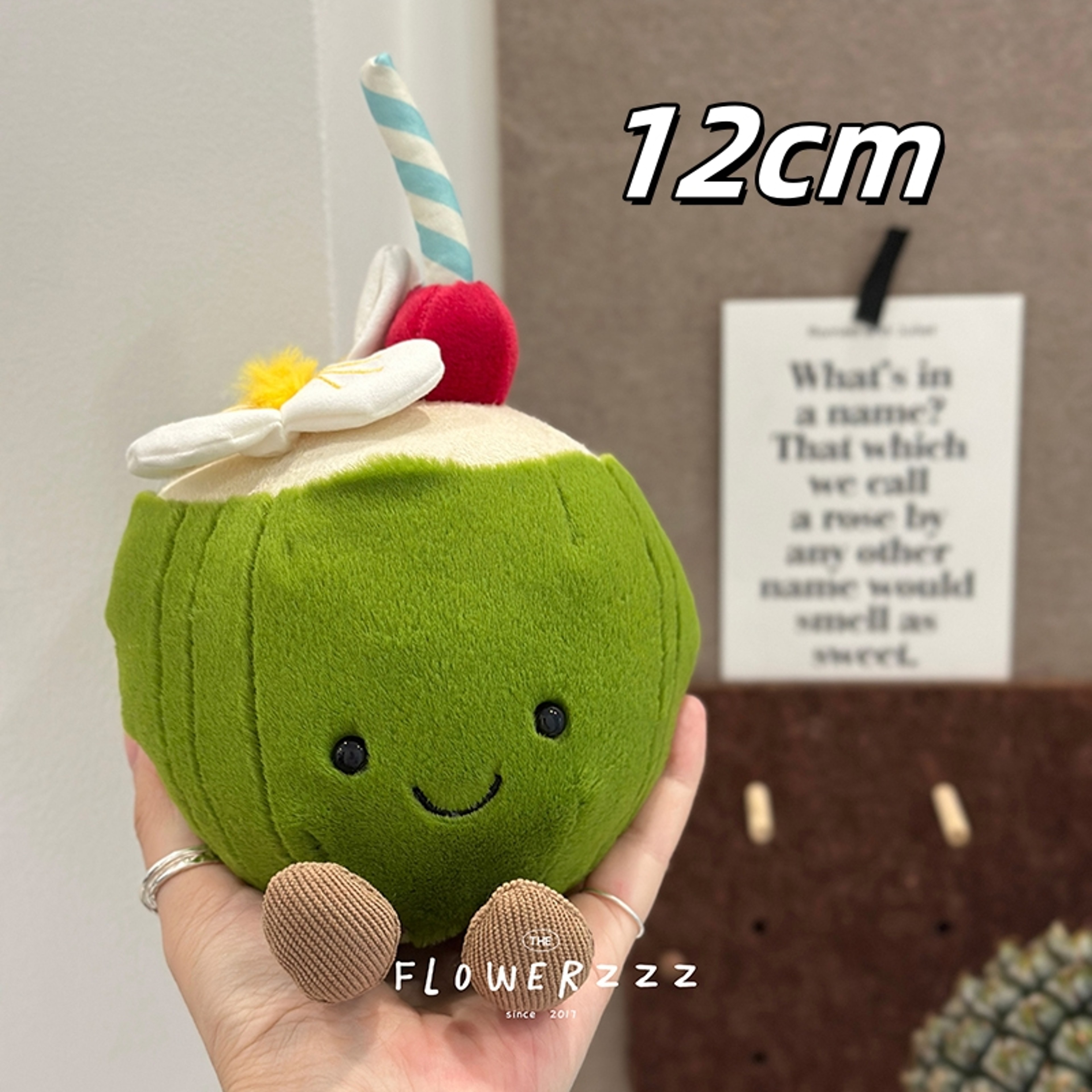 Lemonade Coconut Plushies Very Soft Palm Tree Red Coral Plush Toy Cartoon Doll Home Decor Xmas Gift 5
