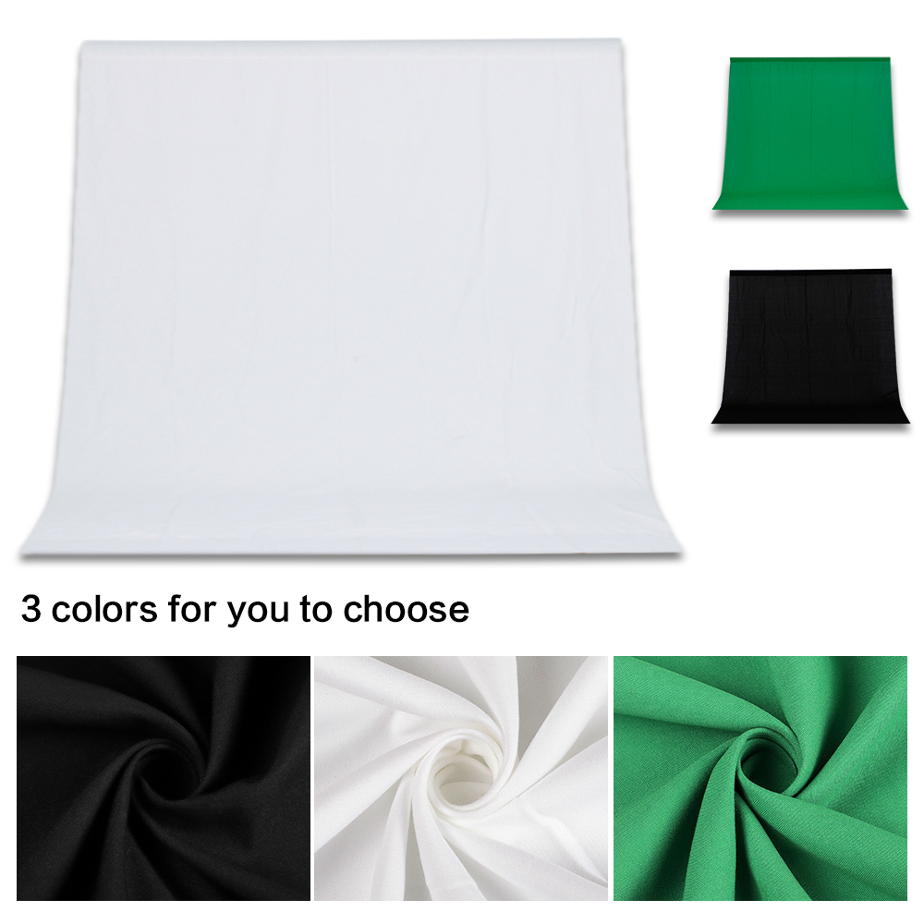 Back Drop Cloth Cotton Muslin For Photography Studio Backgrounds Chrome Key Screen 3