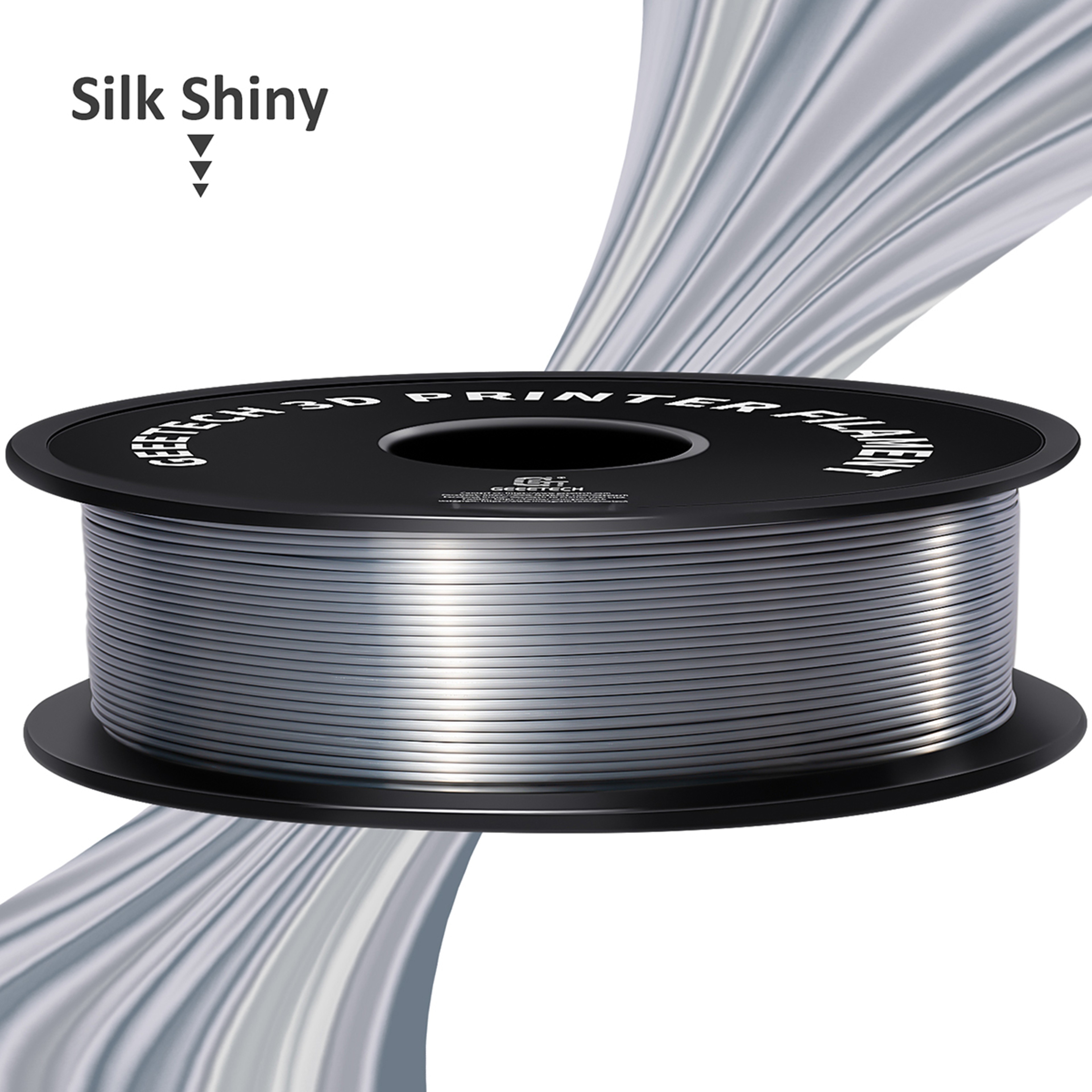 Tangle Free 3D Printer Filament Plastic Black And White Printing Wire Materials Vacuum Packaging 1