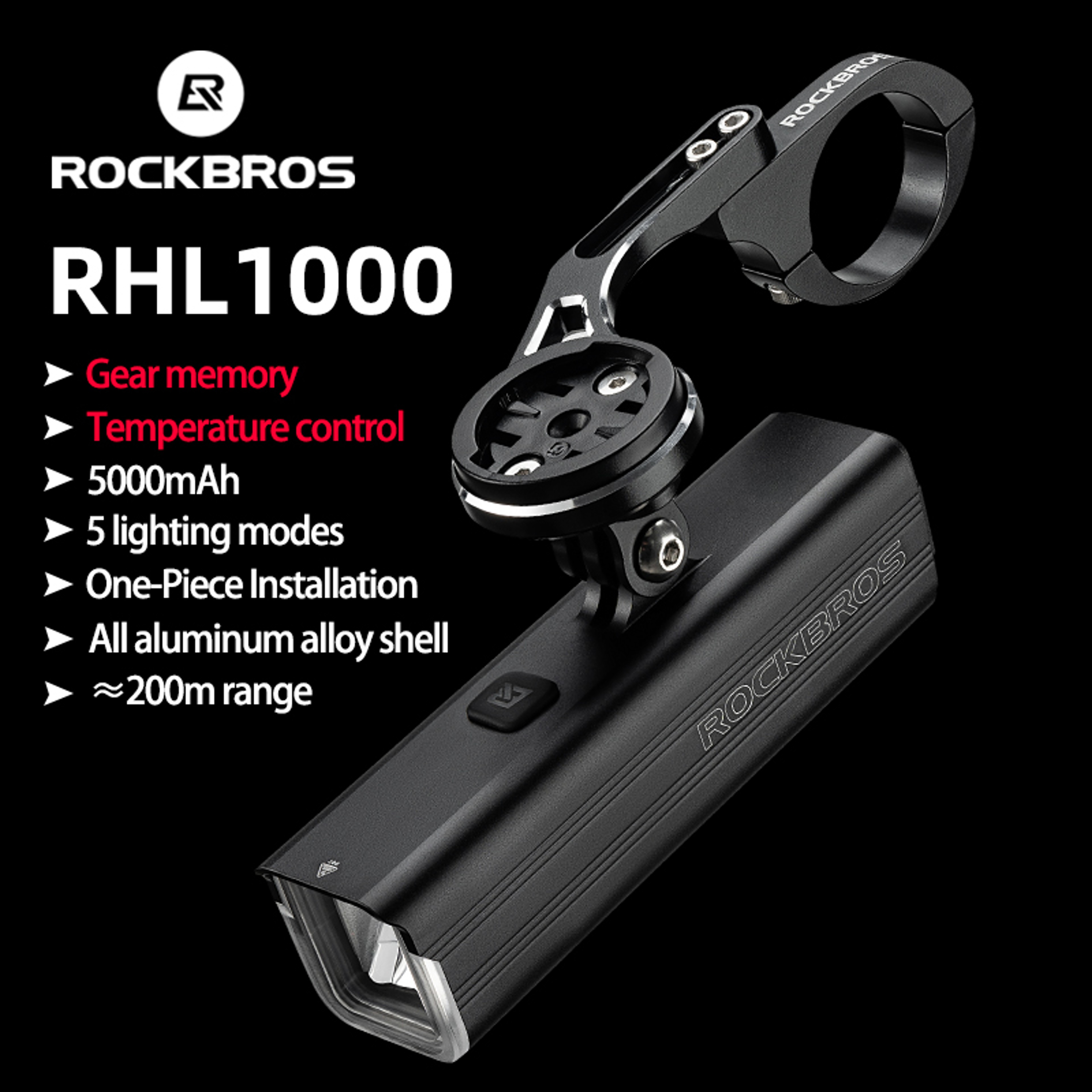 Bike Front Light Typec Rechargeable Bicycle Light LED Flashlight Rain Proof MTB Cycling Headlight 1