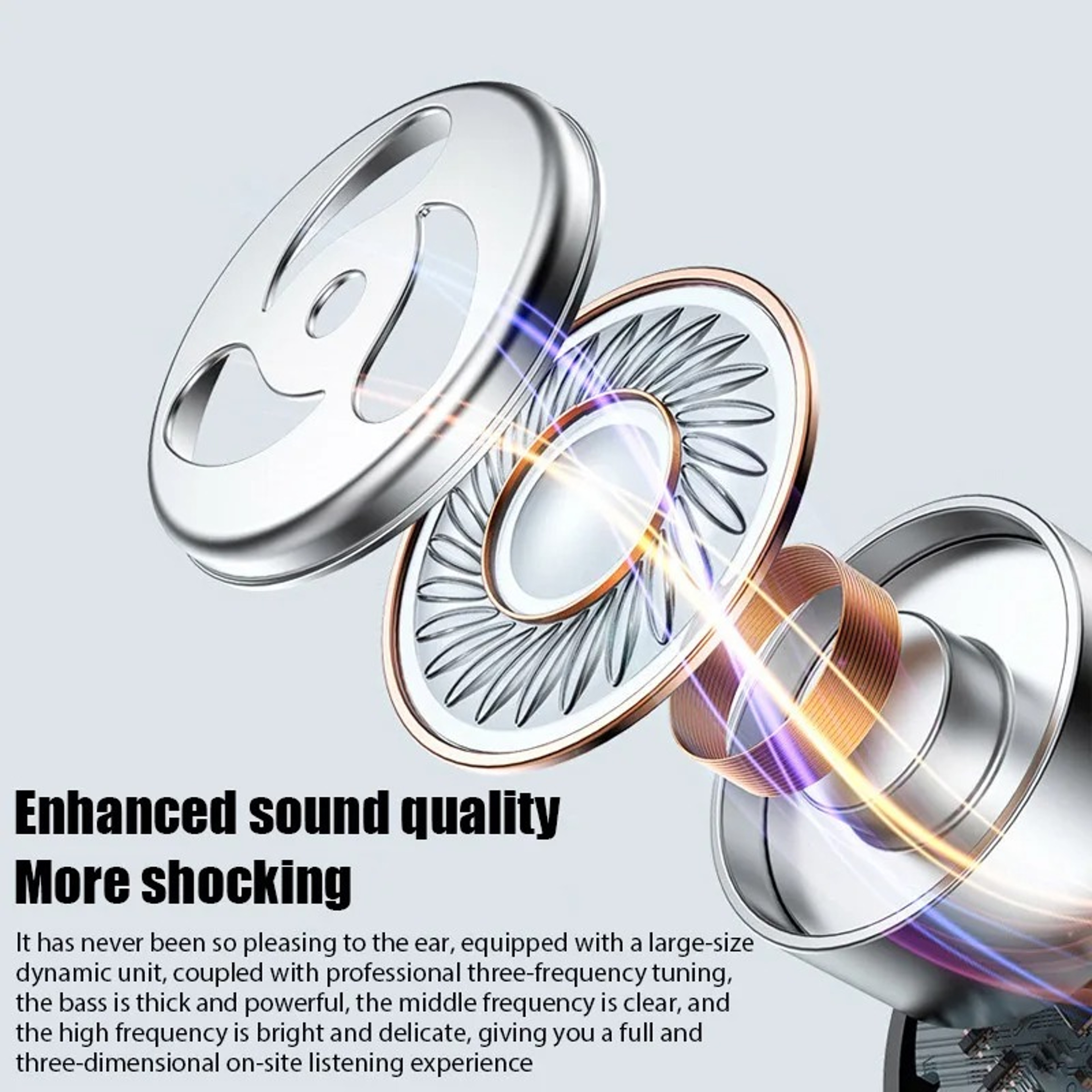 Wireless Bluetooth Earphone Headphones Sport Headset HD Mic Earbuds With Touch Control For Smartpho 5