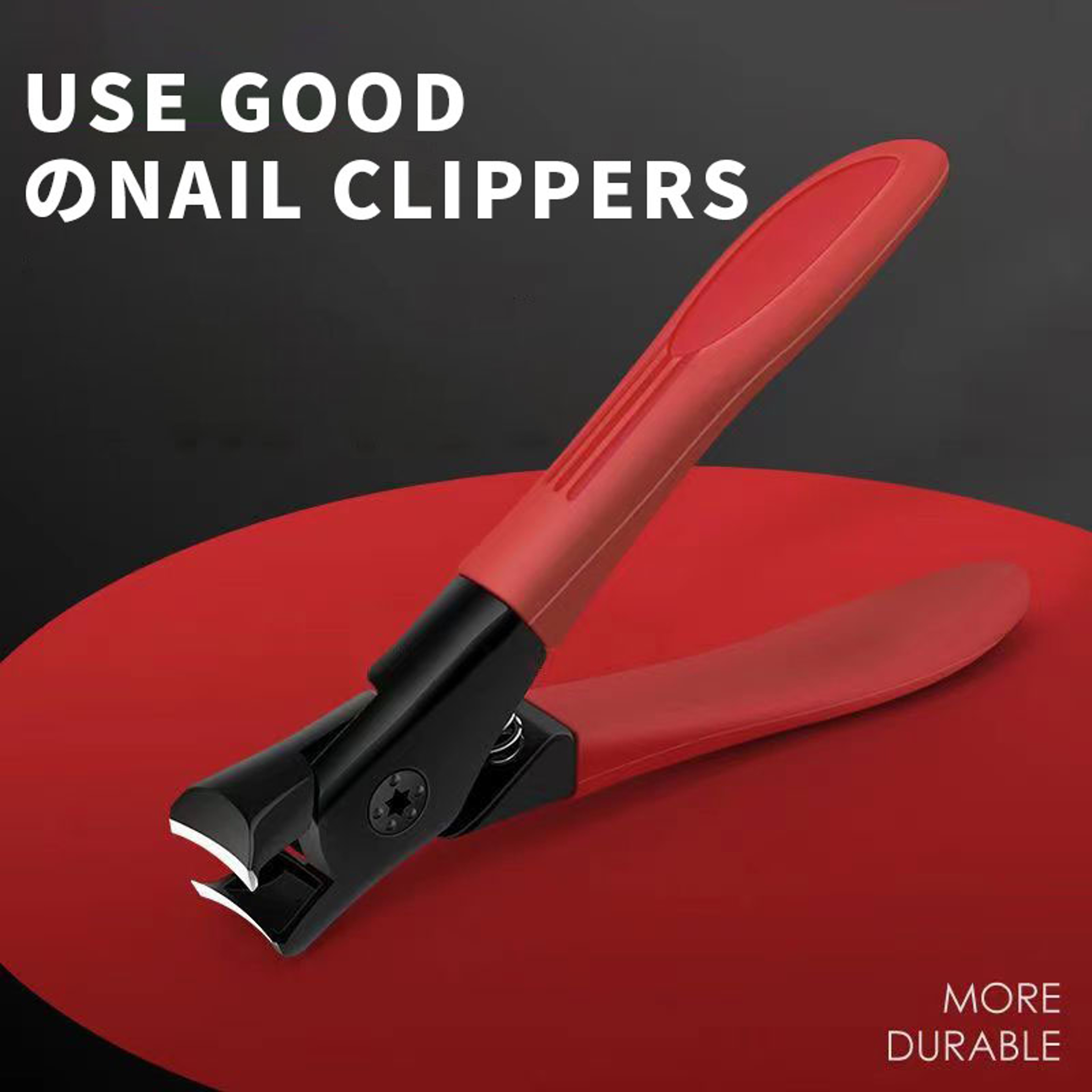 Large Opening Nail Clippers Gray Nail Trimmer For Thick Nails Durable Household Clippers For The El