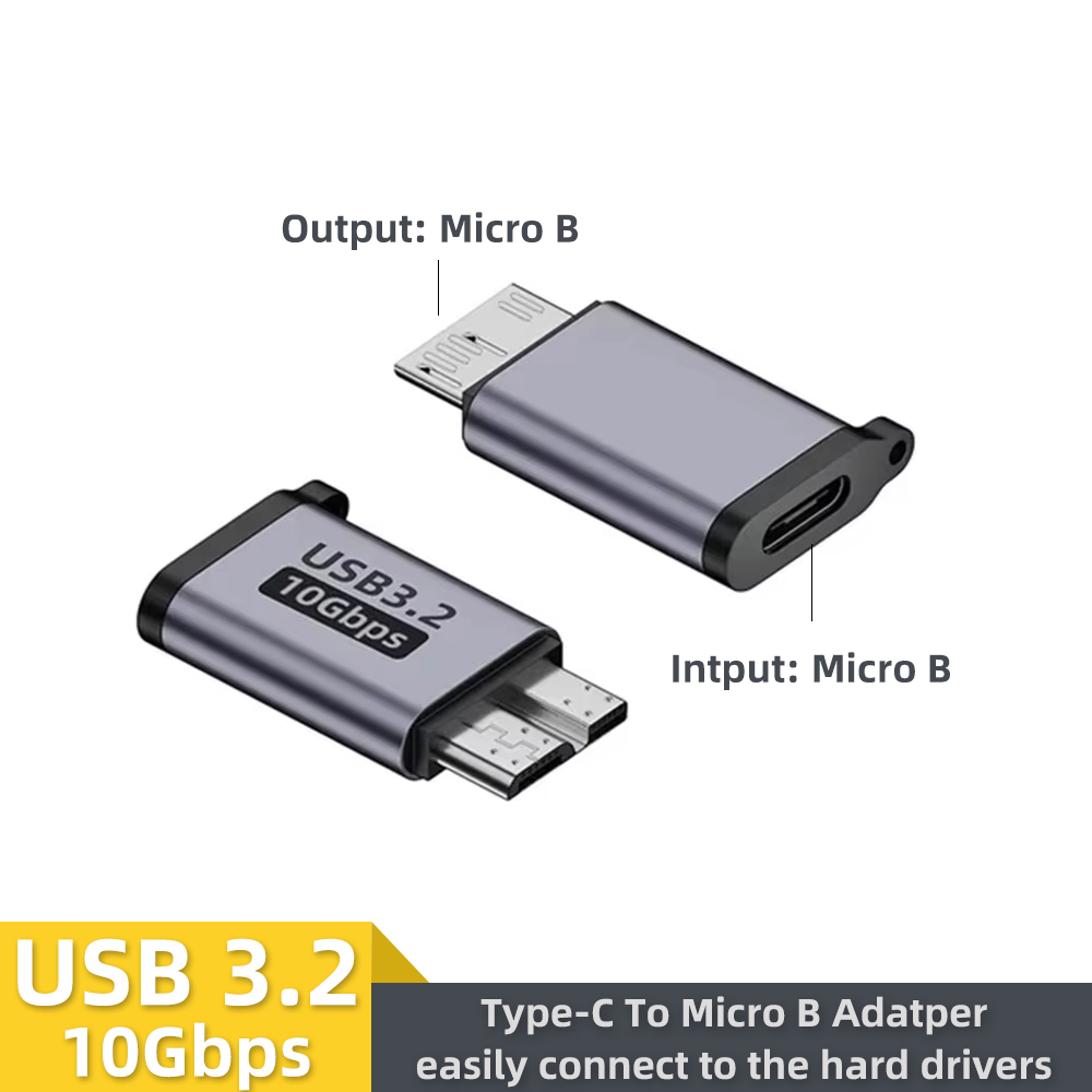 USB C 30 Micro B Male To Type C Female Adapter TypeC To Micro B Connector For Laptop External Hard  2
