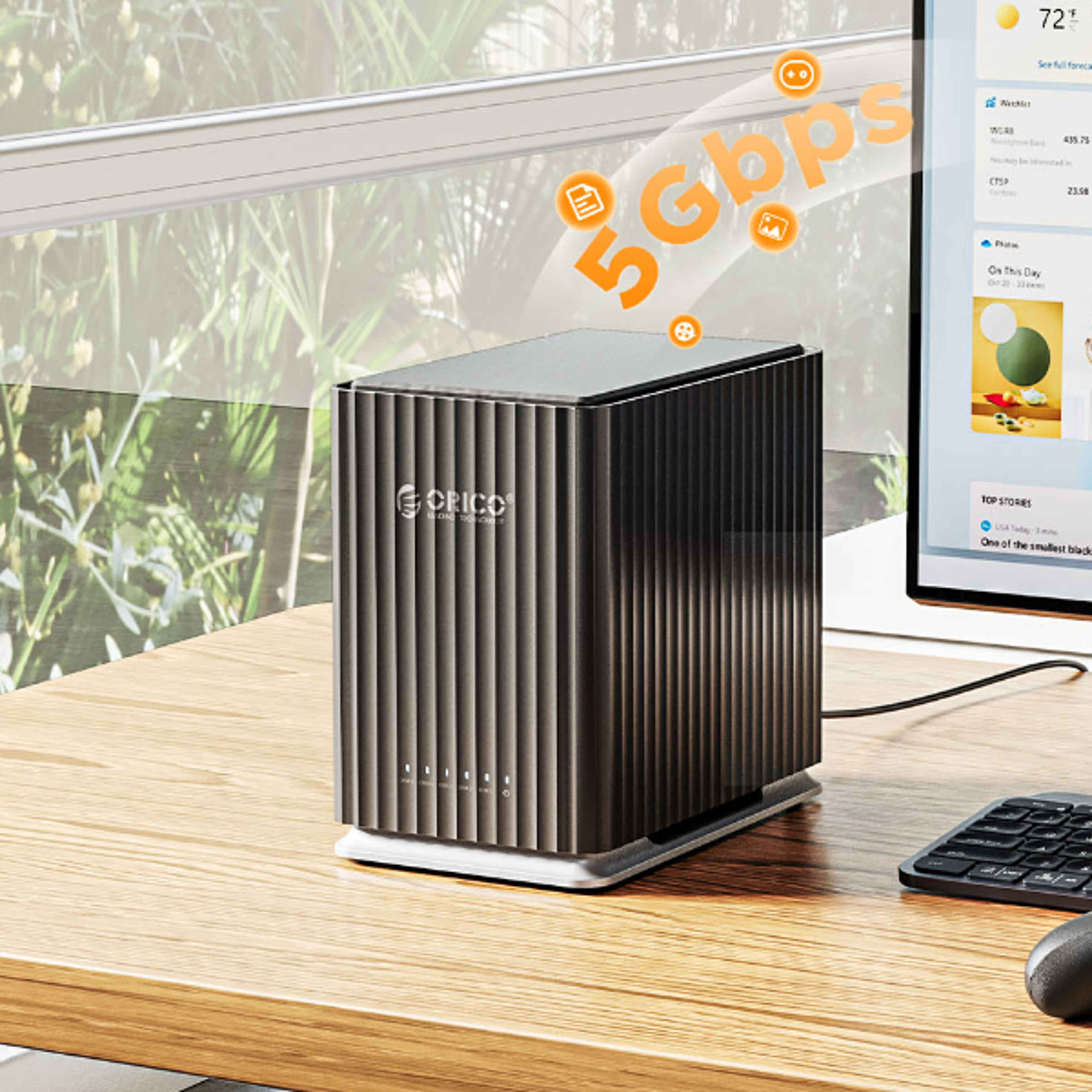 Docking Station TypeC Personal Storage Power Supply Silent Design Strong Heat Dissipation