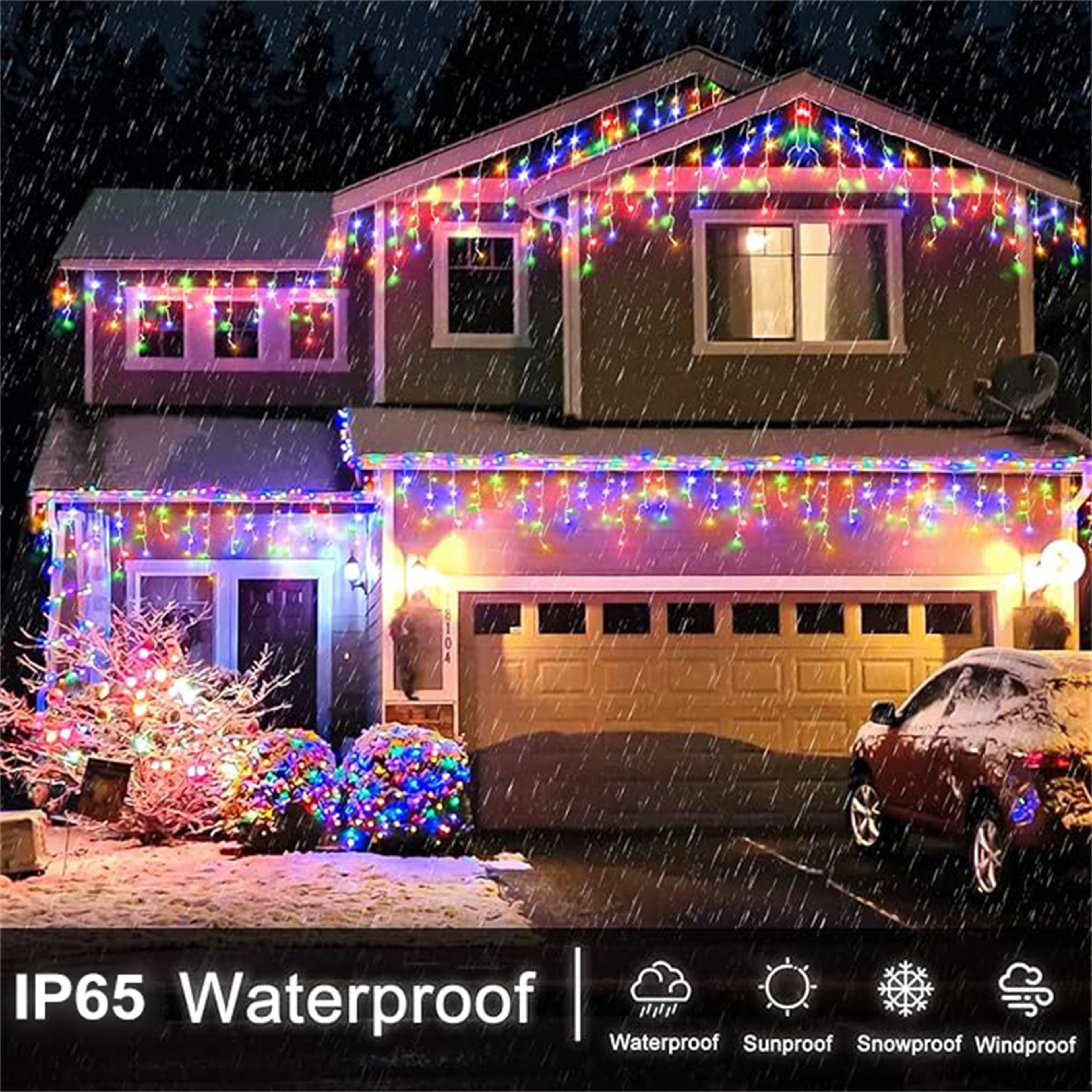 Solar Outdoor Christmas Lights Waterproof Fairy Lights For Home Party Halloween Holiday Decoration 3