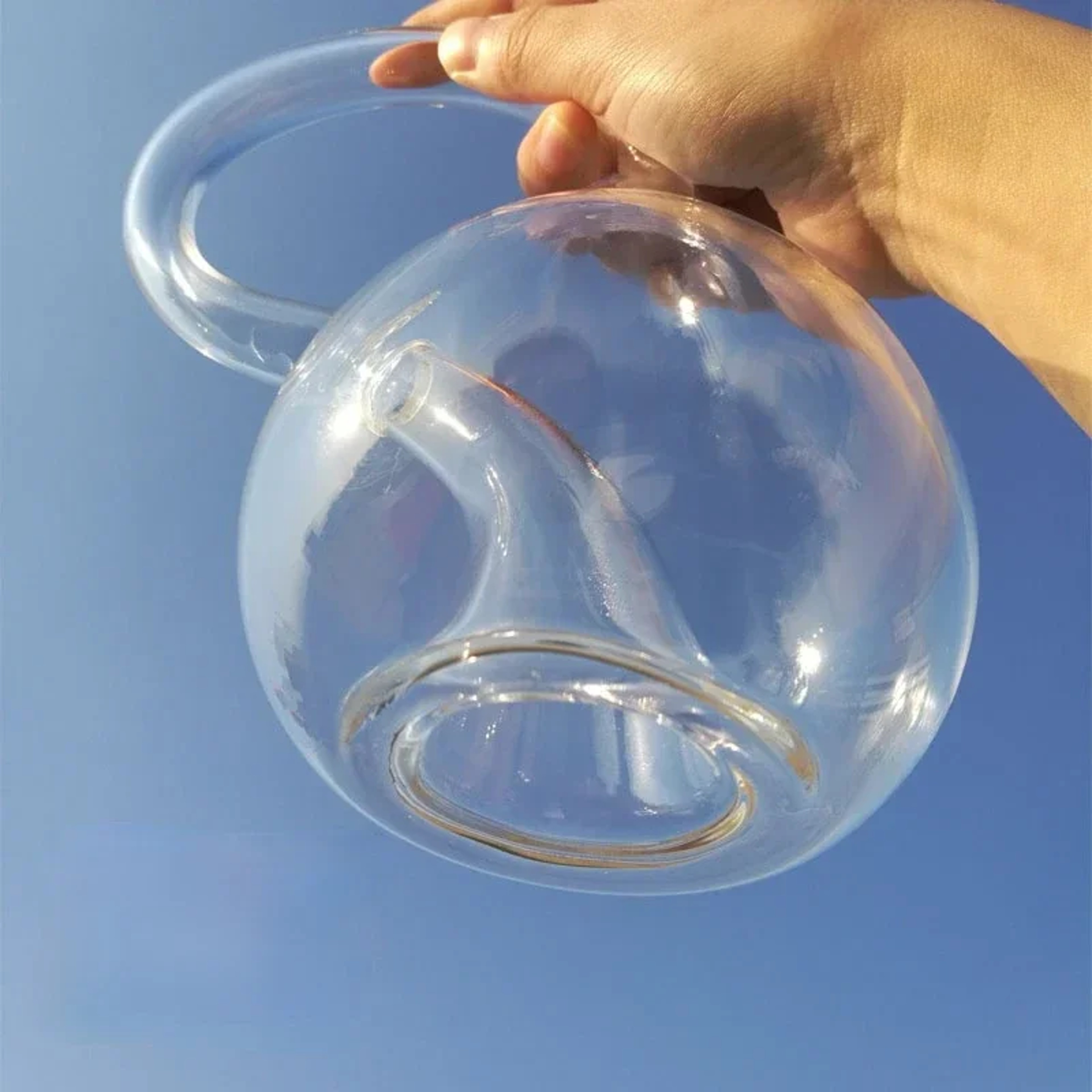 Bottles Thickened Ornaments Fourdimensional Space Decorative Glass Bottle Gifts Transparent Glass H 2