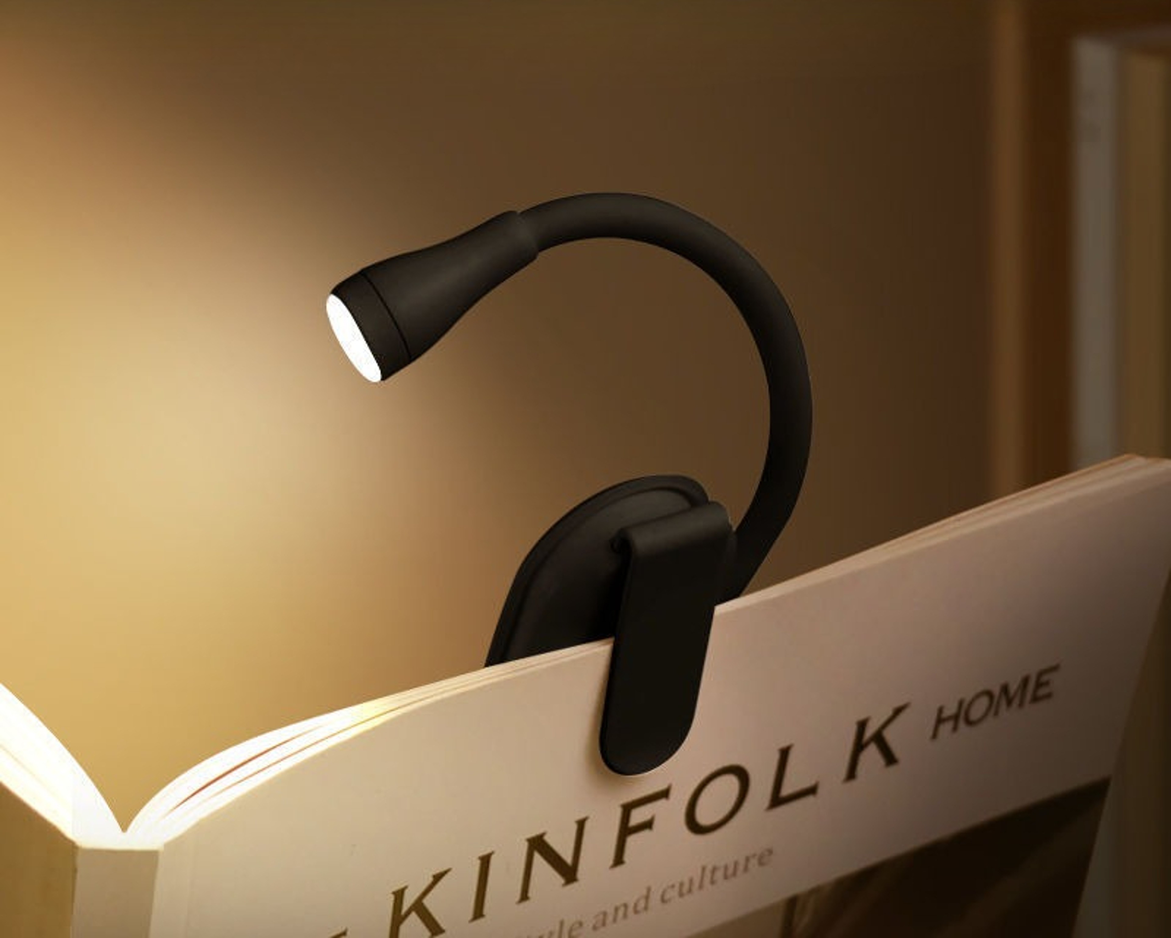 Rechargeable Clip LED Book Night Light, Adjustable, Flip Mini Eye Protection Lamp for Travel, Bedroom, Reading – view 7