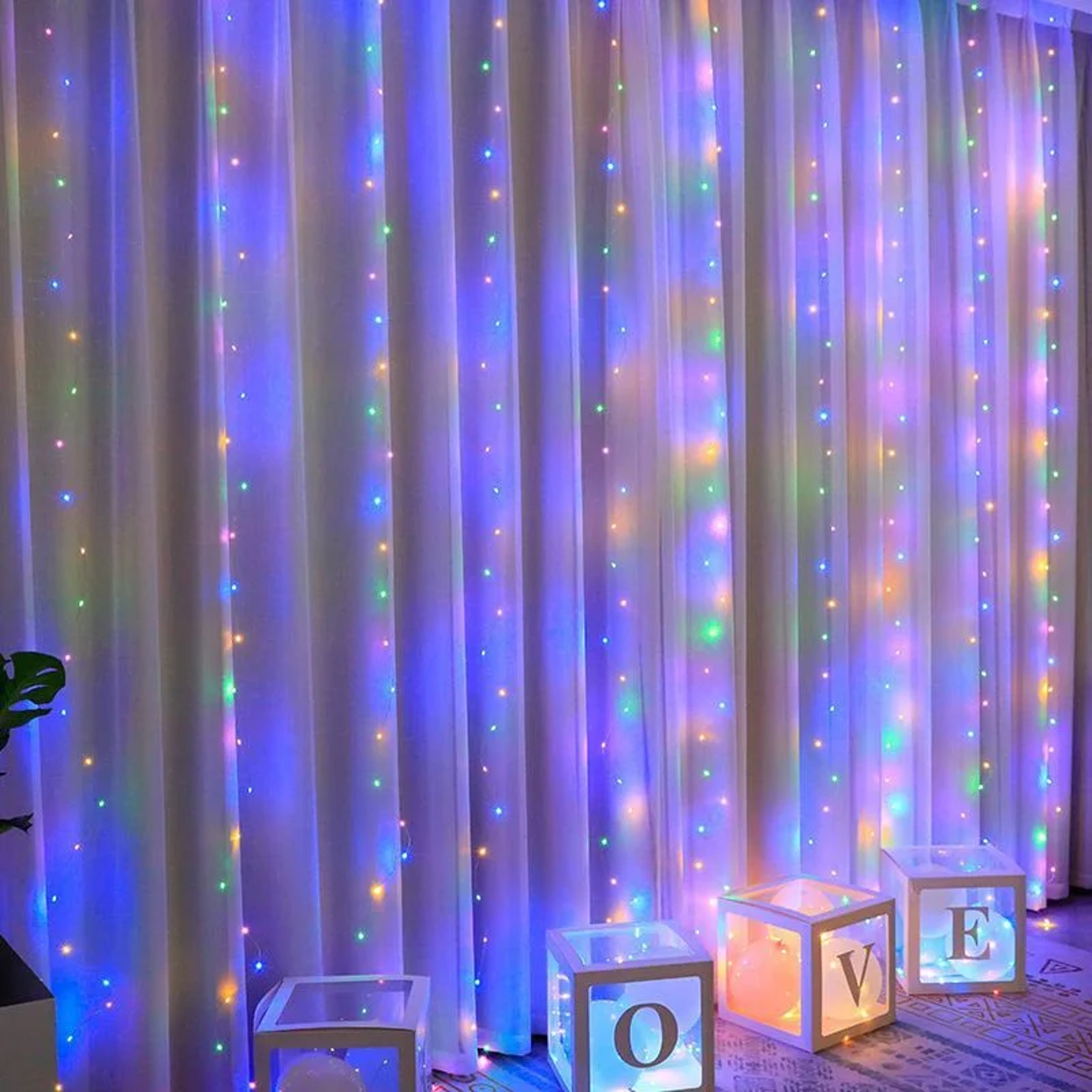 Window Curtain Lights Fairy Lights USB Powered Waterproof Lights Curtain Lights For Party Wedding F 2