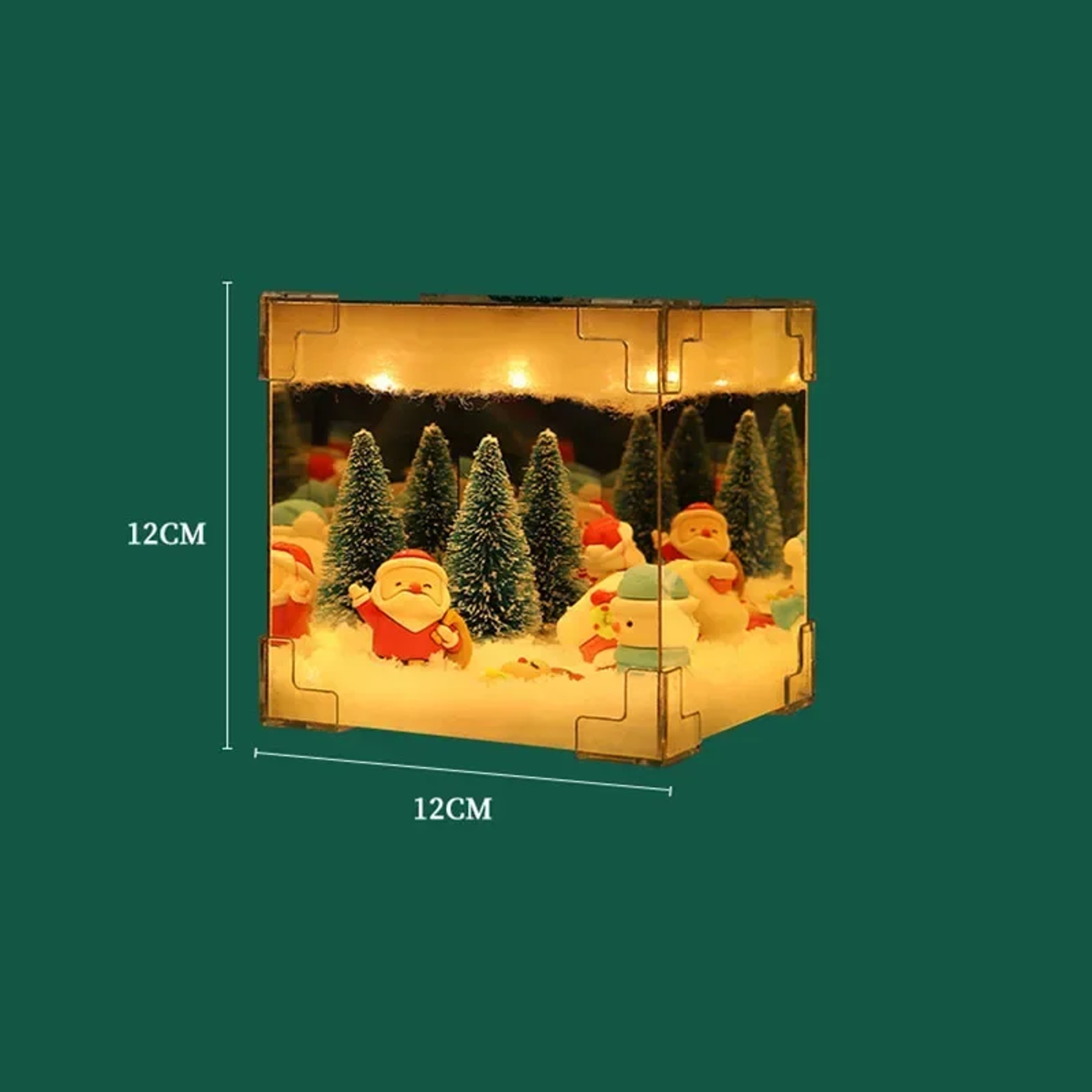 Usb Powered Christmas DIY Handmade Luminous Desktop Crafts with Santa Claus, Christmas Party Atmosphere Decor – view 5
