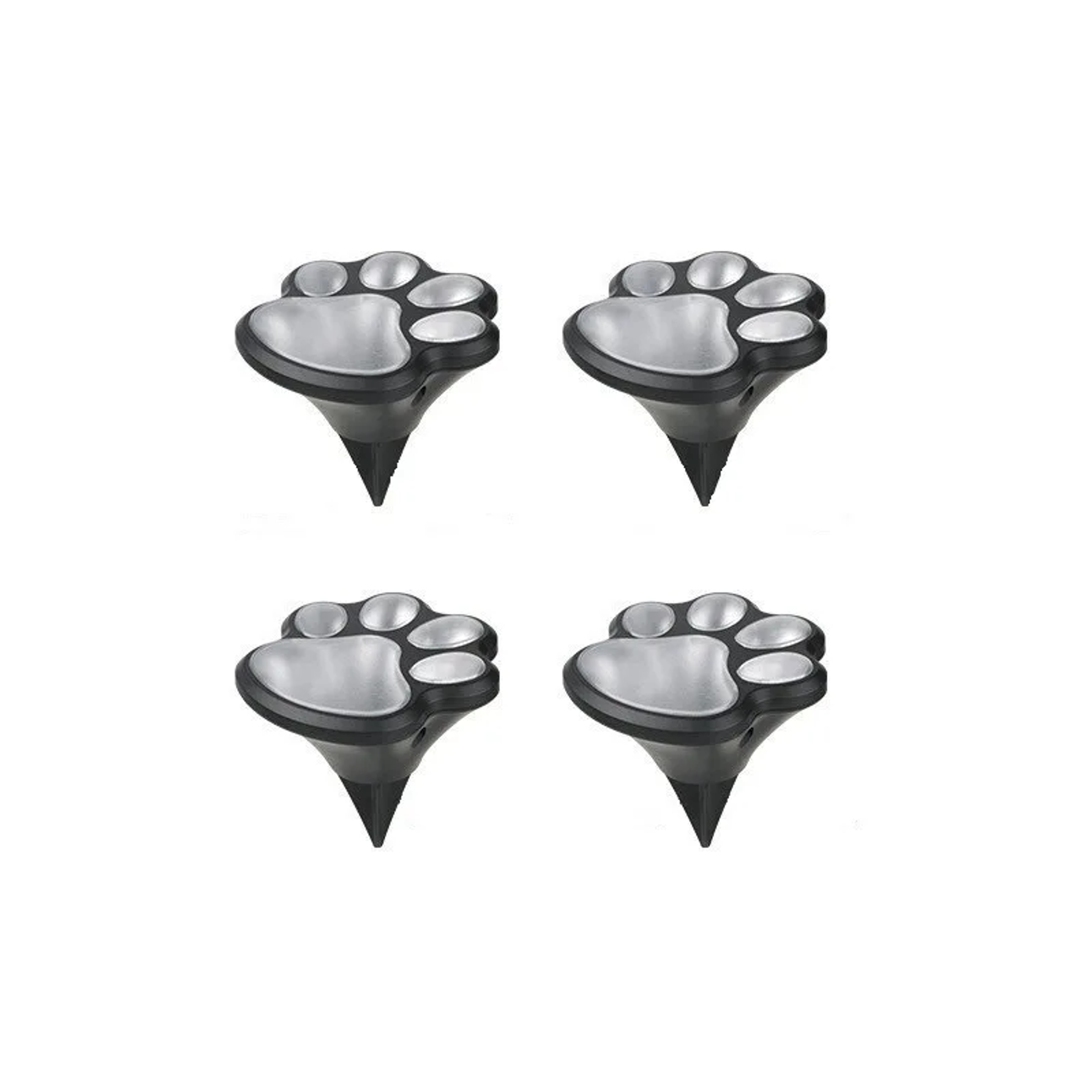 Solar Powered Dog Paw Print Lights Outdoor Waterproof Pet Lovers Gifts For Garden Patio Yard Walk W 0
