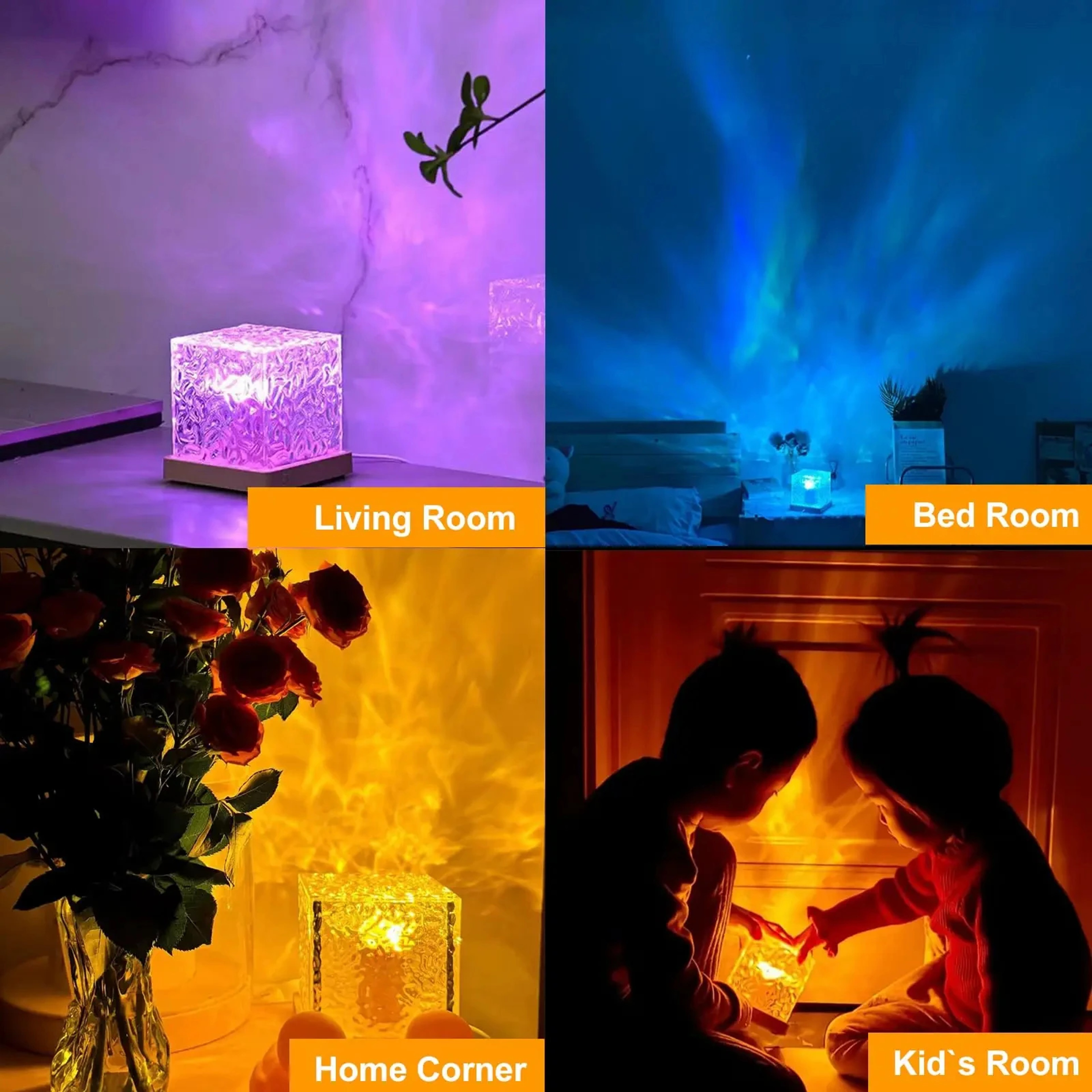 Water Ripple Ambient Light Rotating Table Lamp Bedroom Light And Shadow Atmosphere Bedside Night Li 6