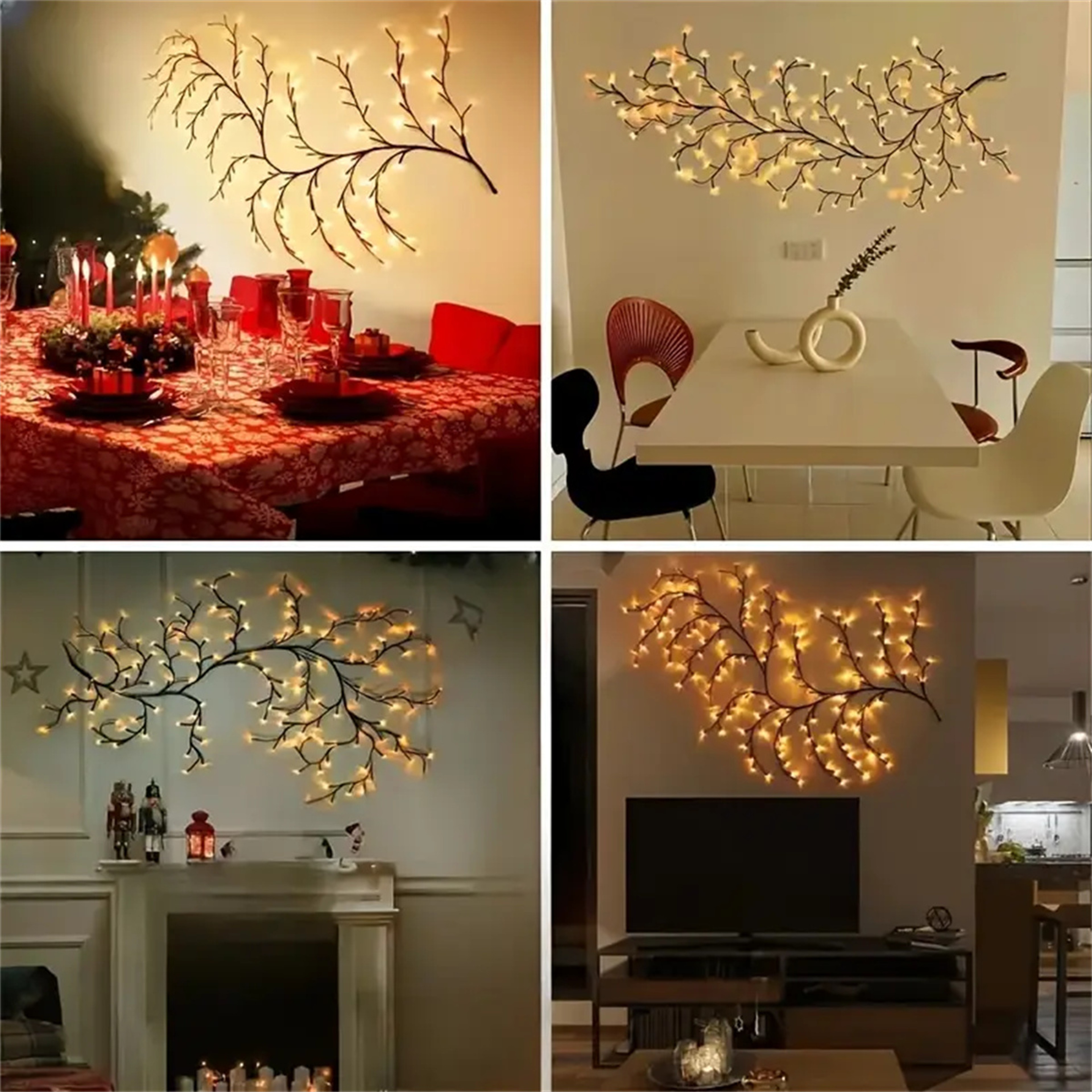 Bendable Willow Branch Lights Birch Tree Lamp LED Modes Of Vine Tree Christmas Thanksgiving Decorat 4