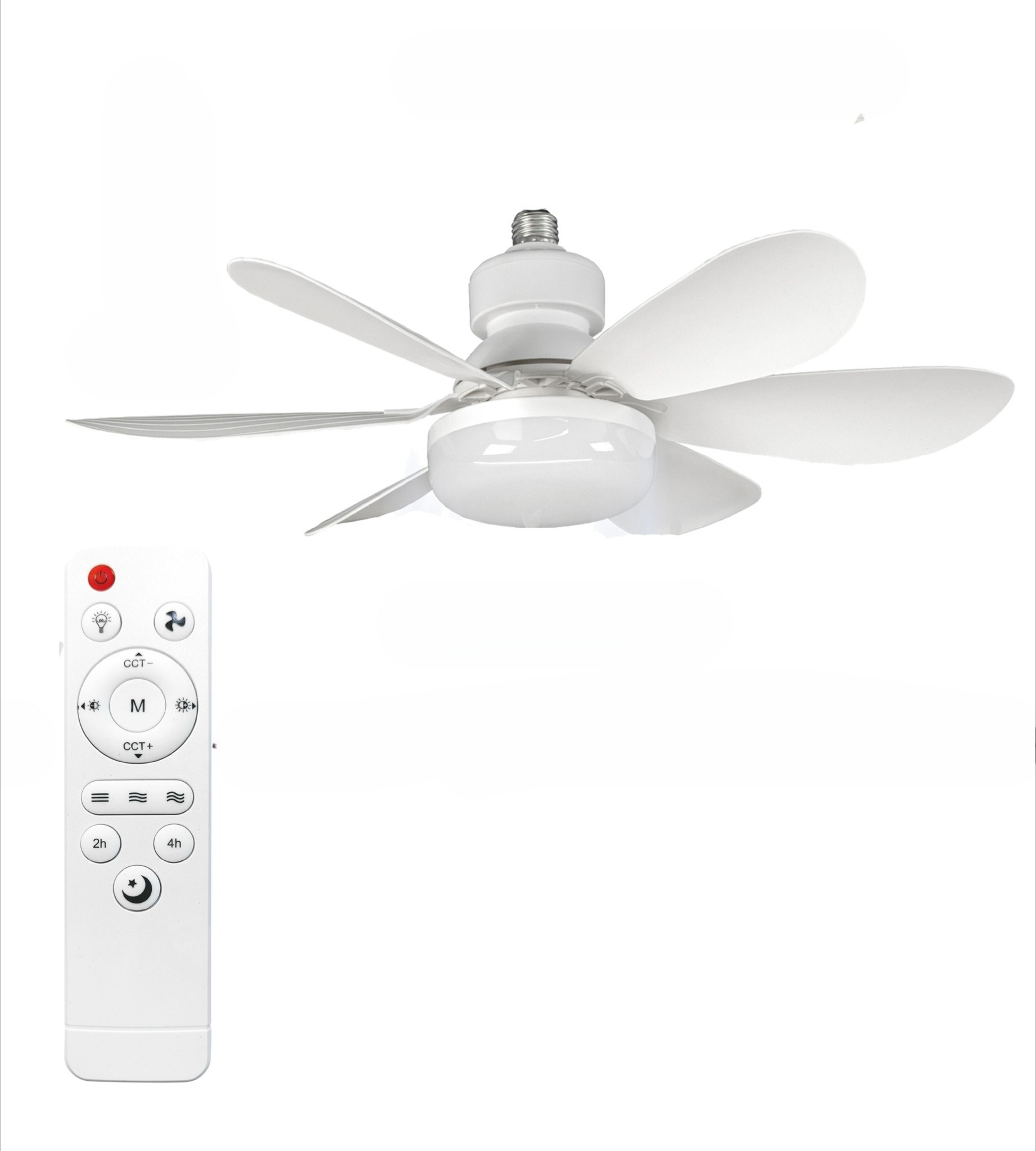 Ceiling Fan Lighting Modern Ceiling Mount Dimmable Light Smart LED Remote Control Adjustable Color  4