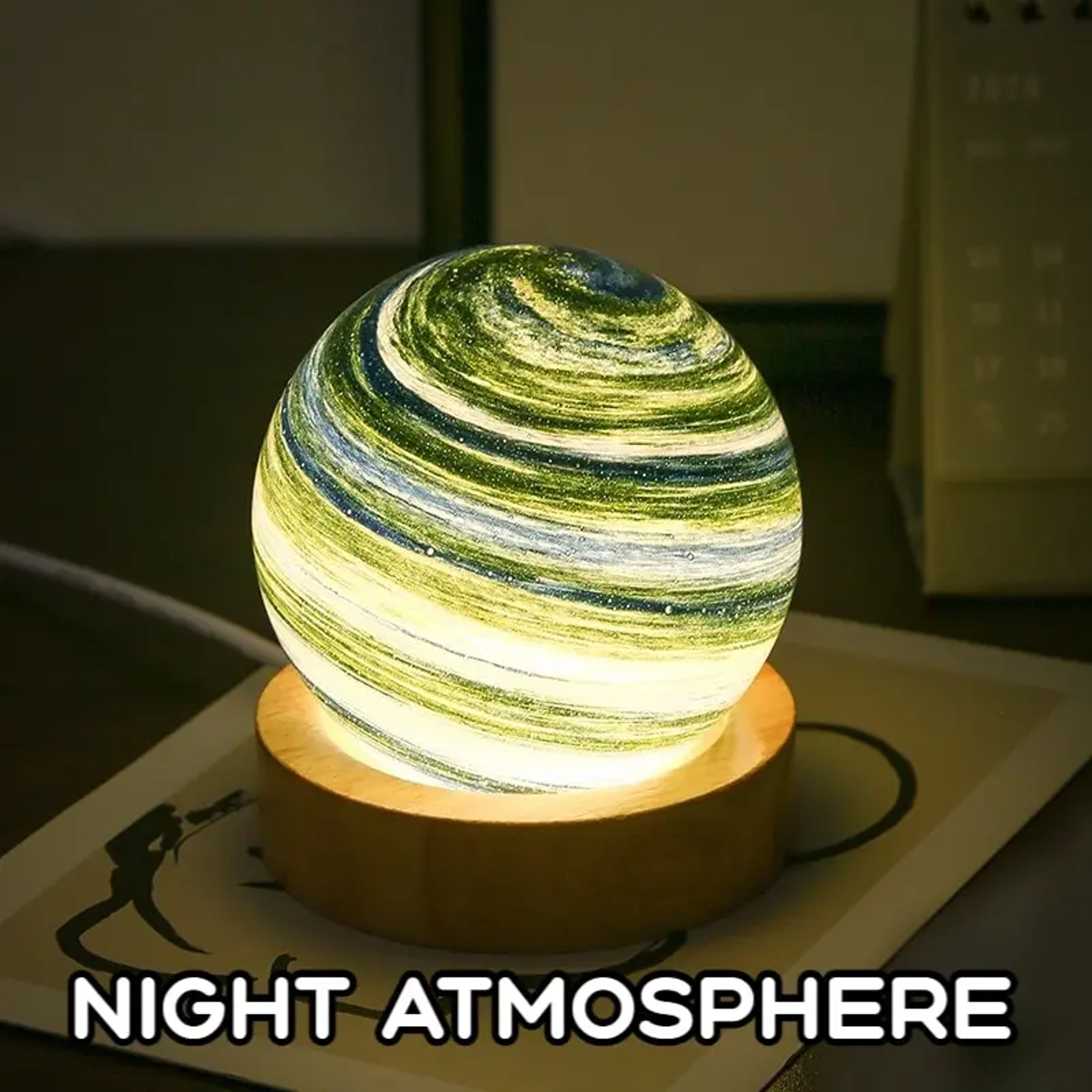 Random Delivery Blind Box Surprise Mini Night Light, Aurora Starry Dawn Sunset Planet USB Powered for Bedroom – view 2