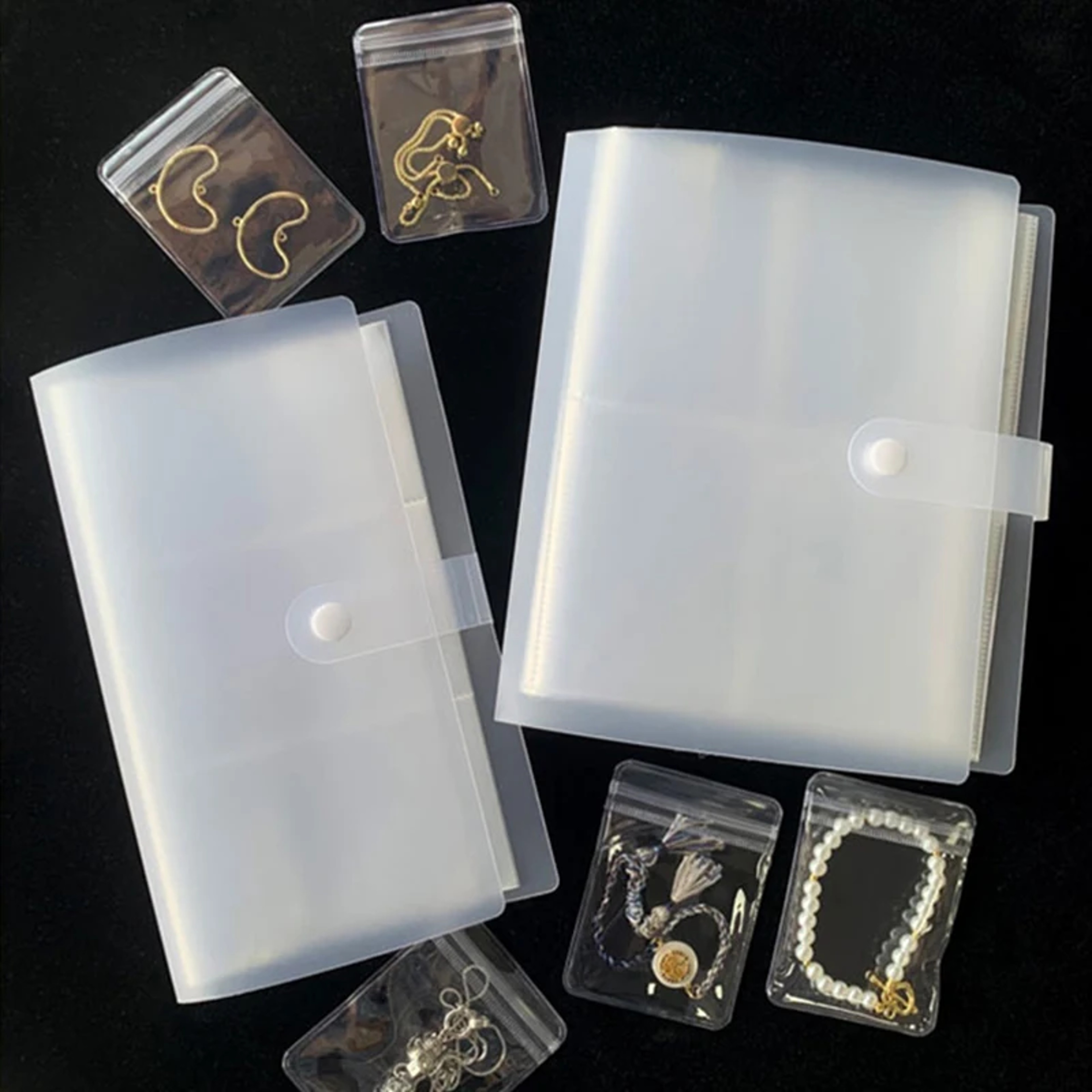 Transparent Jewelry Organizer Book for Tangle Free Necklace, Ring and Earring Storage – view 3